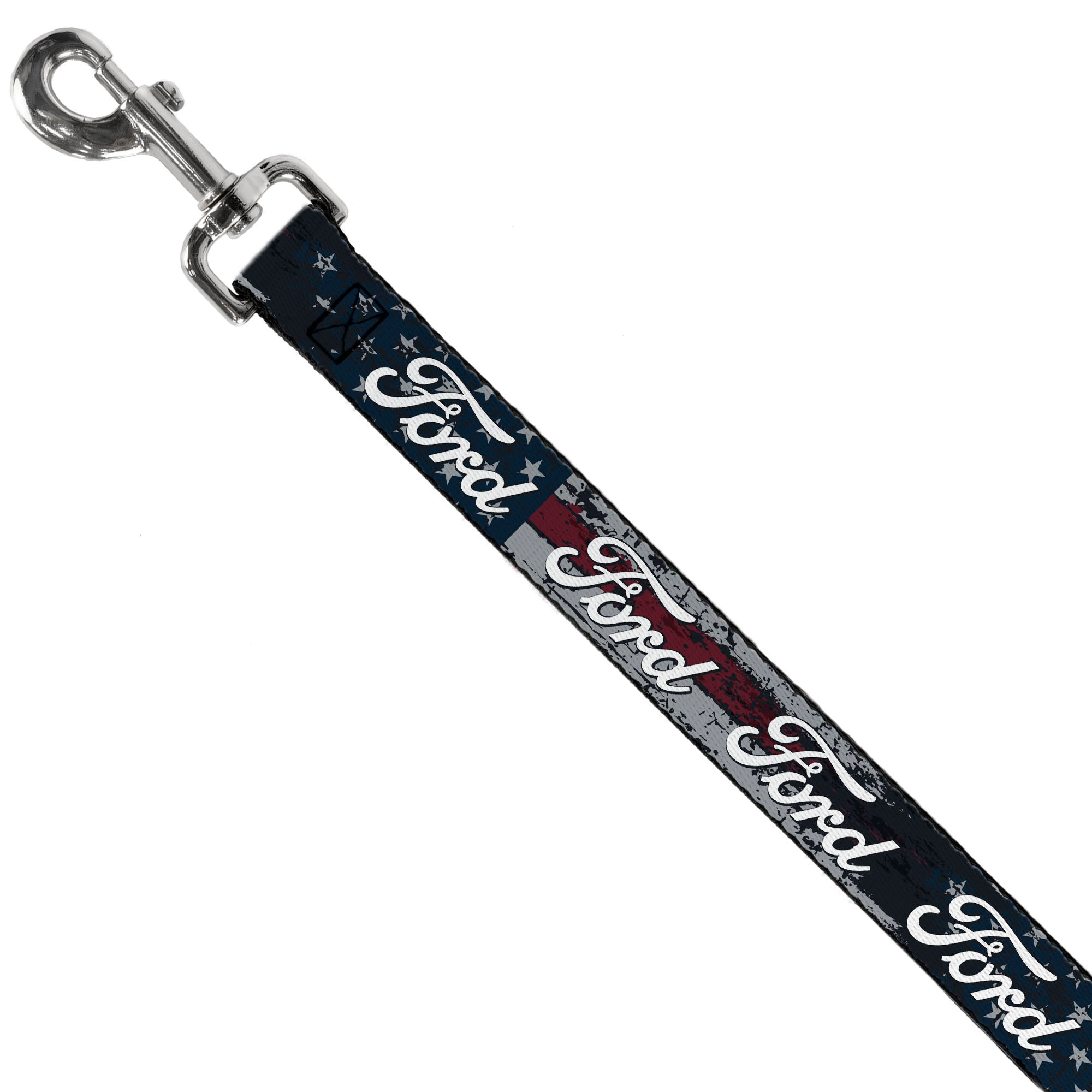 Dog Leash - FORD Script Stars and Stripes Americana Weathered Dog Leashes Ford