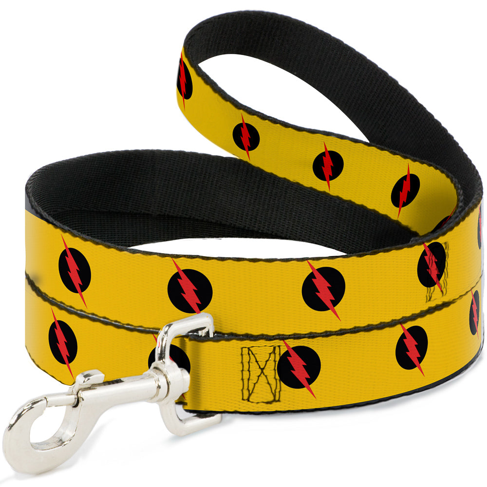 Dog Leash - Reverse Flash Logo Golden Yellow/Black/Red Dog Leashes DC Comics