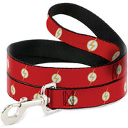 Dog Leash - DC League of Super-Pets Flash Bolt Logo Red/Yellow/White Dog Leashes DC Comics