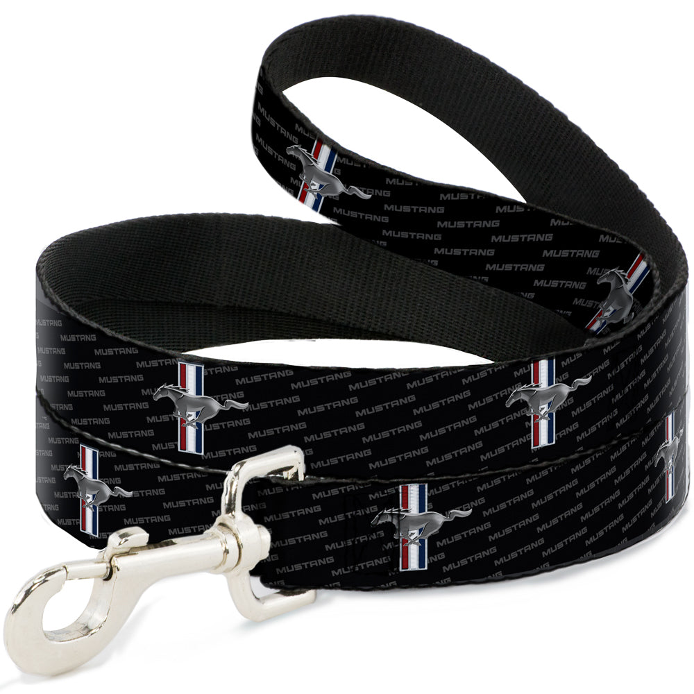 Dog Leash - Ford Mustang w/Bars REPEAT w/Text Dog Leashes Ford