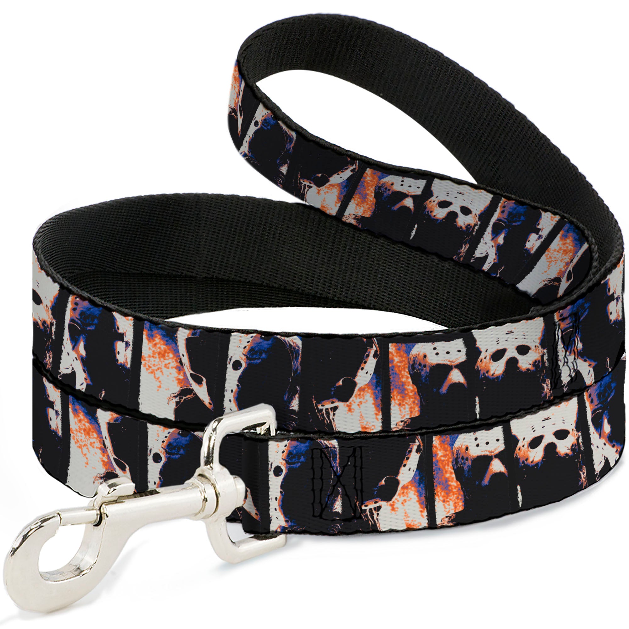 Dog Leash - Friday the 13th Jason Hockey Mask Pose Blocks Dog Leashes Friday the 13th