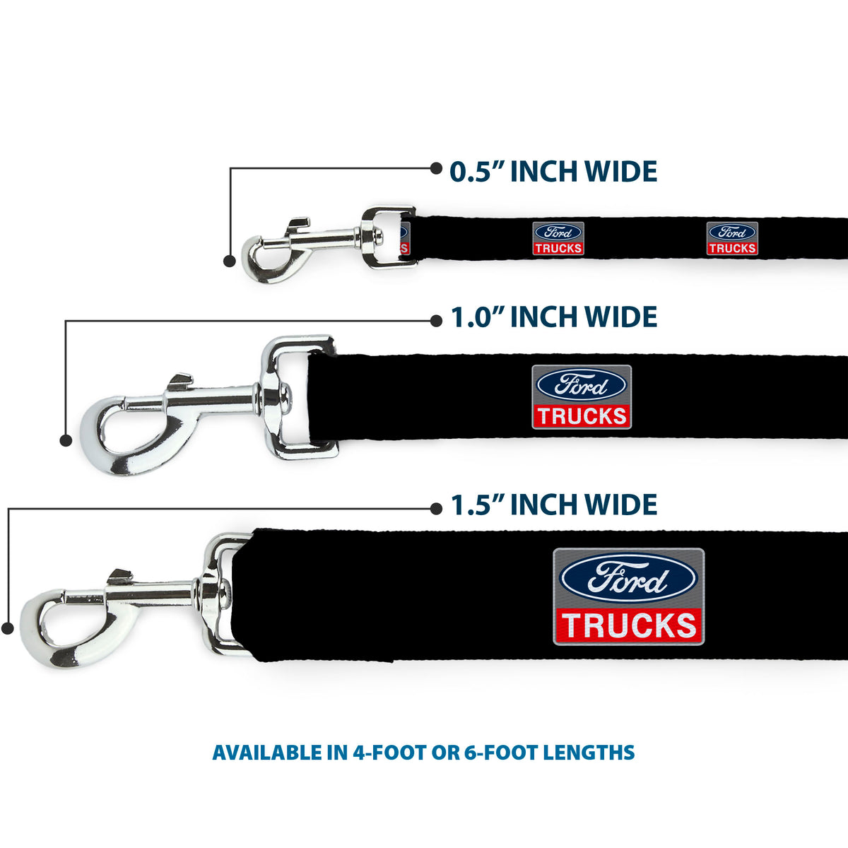 Dog Leash - Ford Trucks Logo REPEAT Dog Leashes Ford