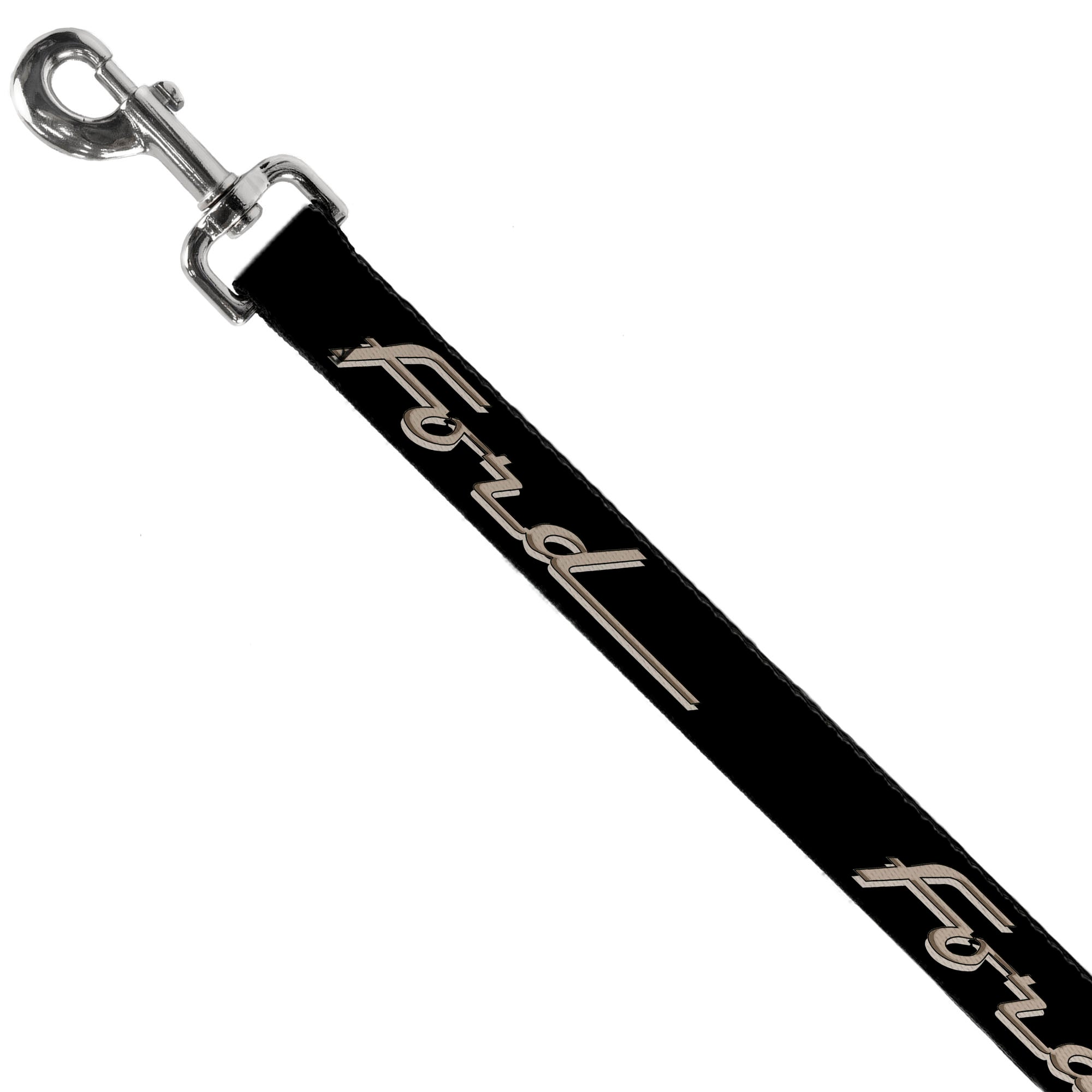 Dog Leash - FORD F-100 Script Black/Tan-Gray Dog Leashes Ford