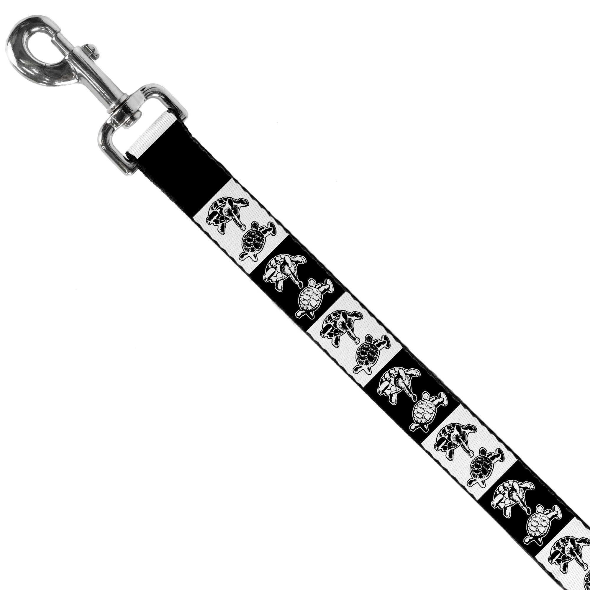 Dog Leash - Grateful Dead Dancing Terrapin Blocks Black/White Dog Leashes Grateful Dead