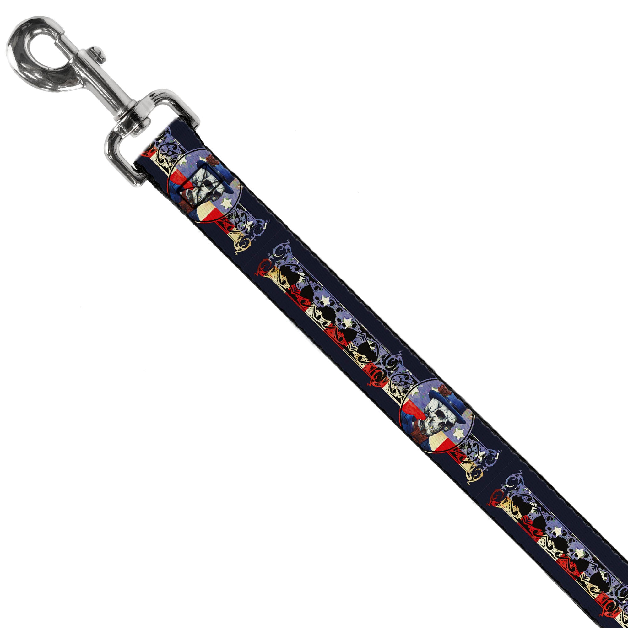 Dog Leash - Grateful Dead Dave's Picks Skeleton Americana Bonus Art Dog Leashes Grateful Dead
