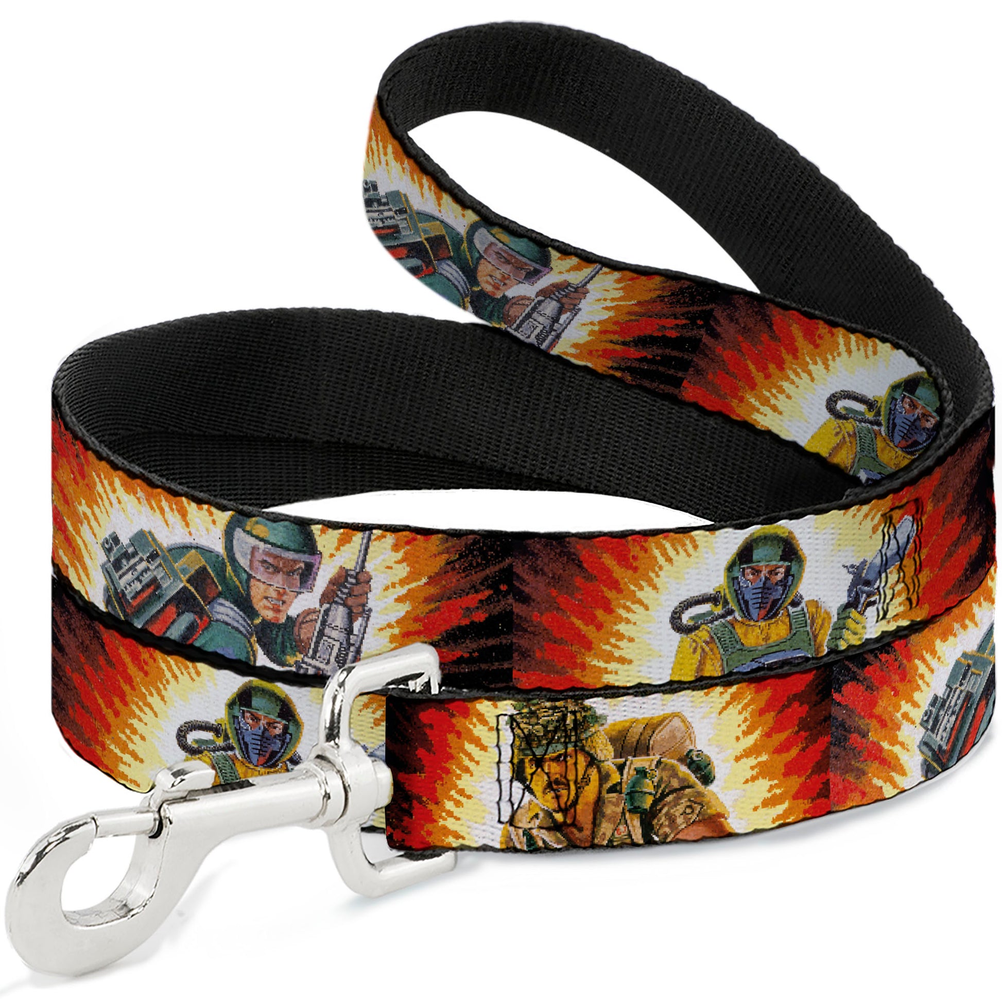 Dog Leash - GI Joe Retro Footloose Flash Air Tight Character File Card Explosion Poses Dog Leashes GI Joe
