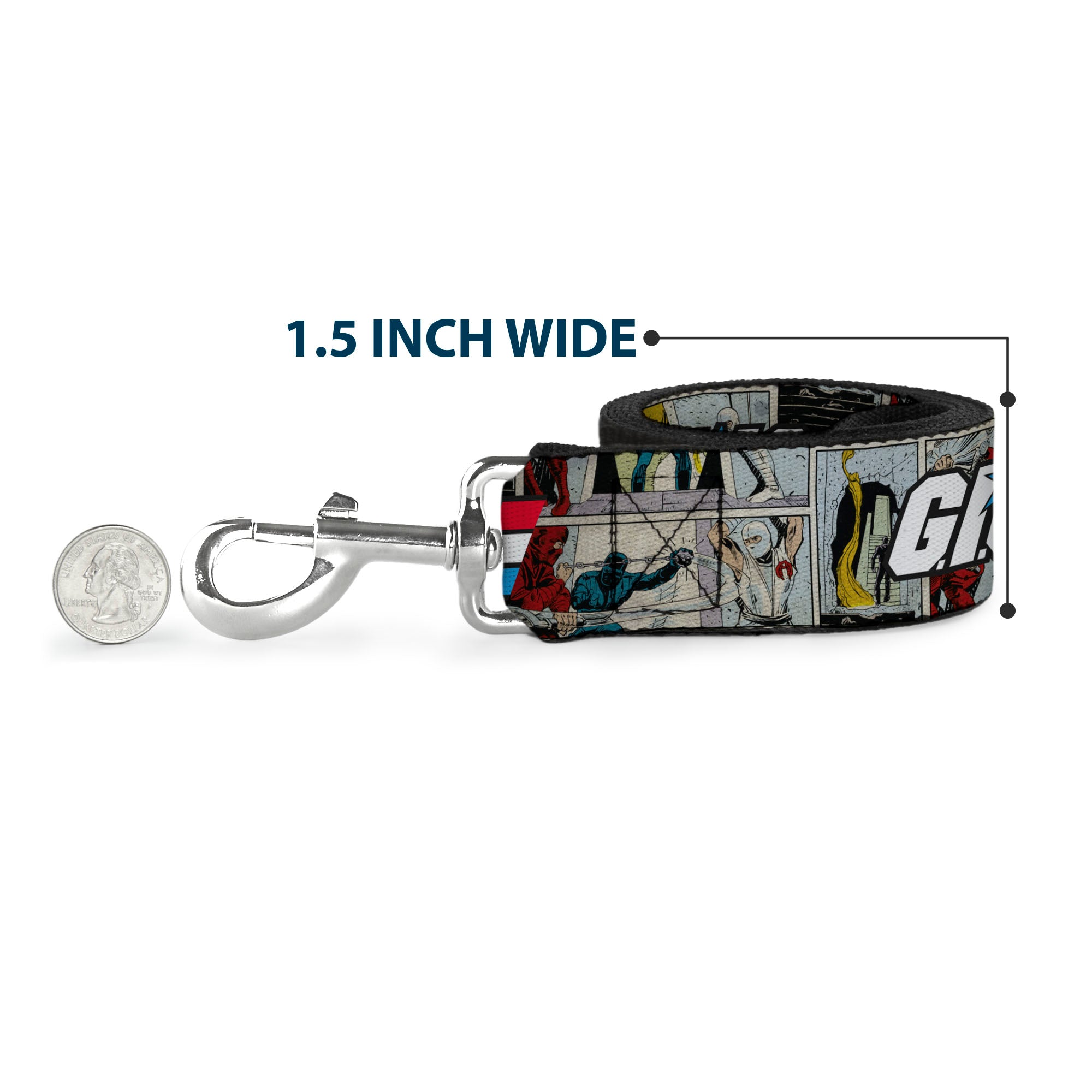 Dog Leash - GI JOE Title Logo and Comic Scene Blocks Dog Leashes GI Joe