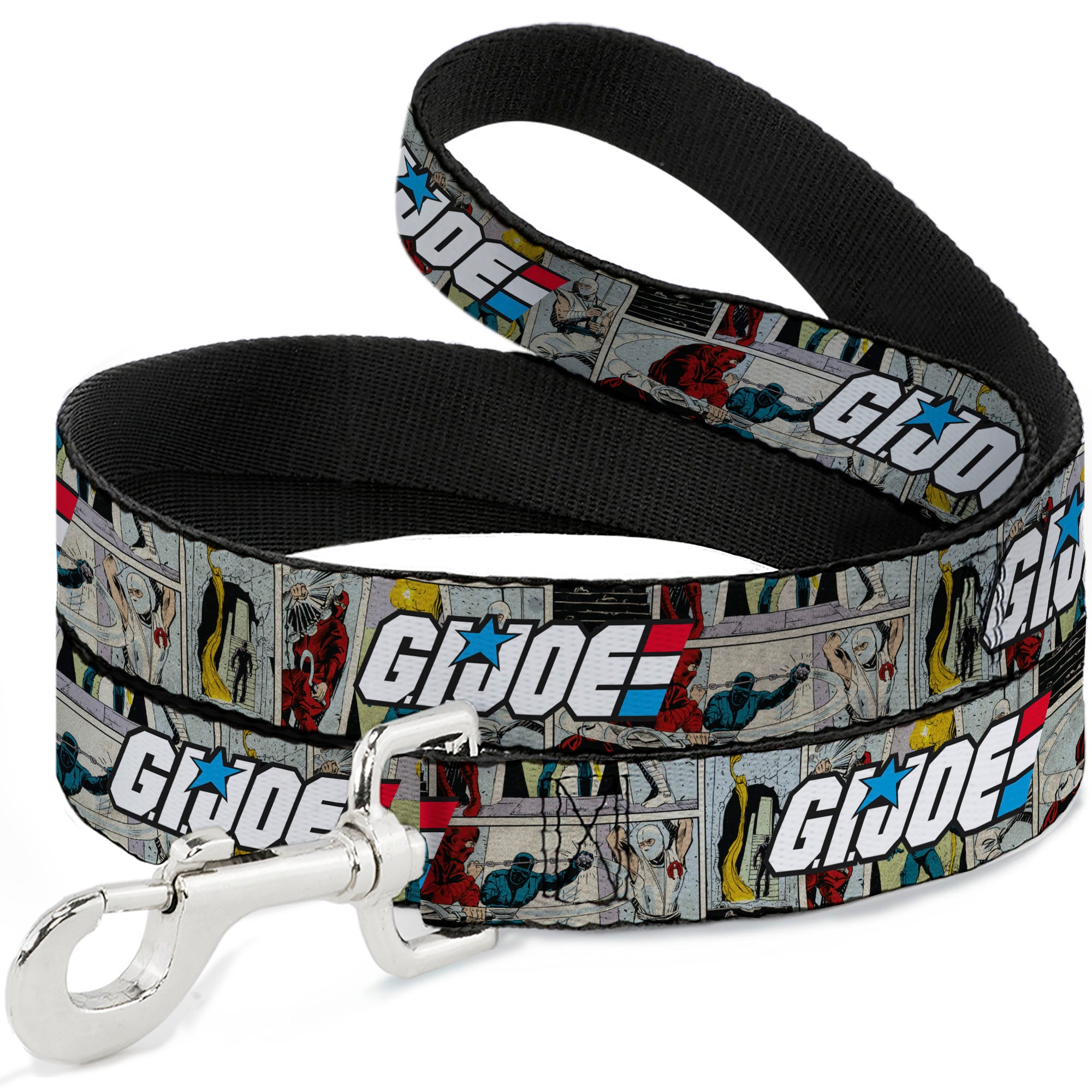 Dog Leash - GI JOE Title Logo and Comic Scene Blocks Dog Leashes GI Joe