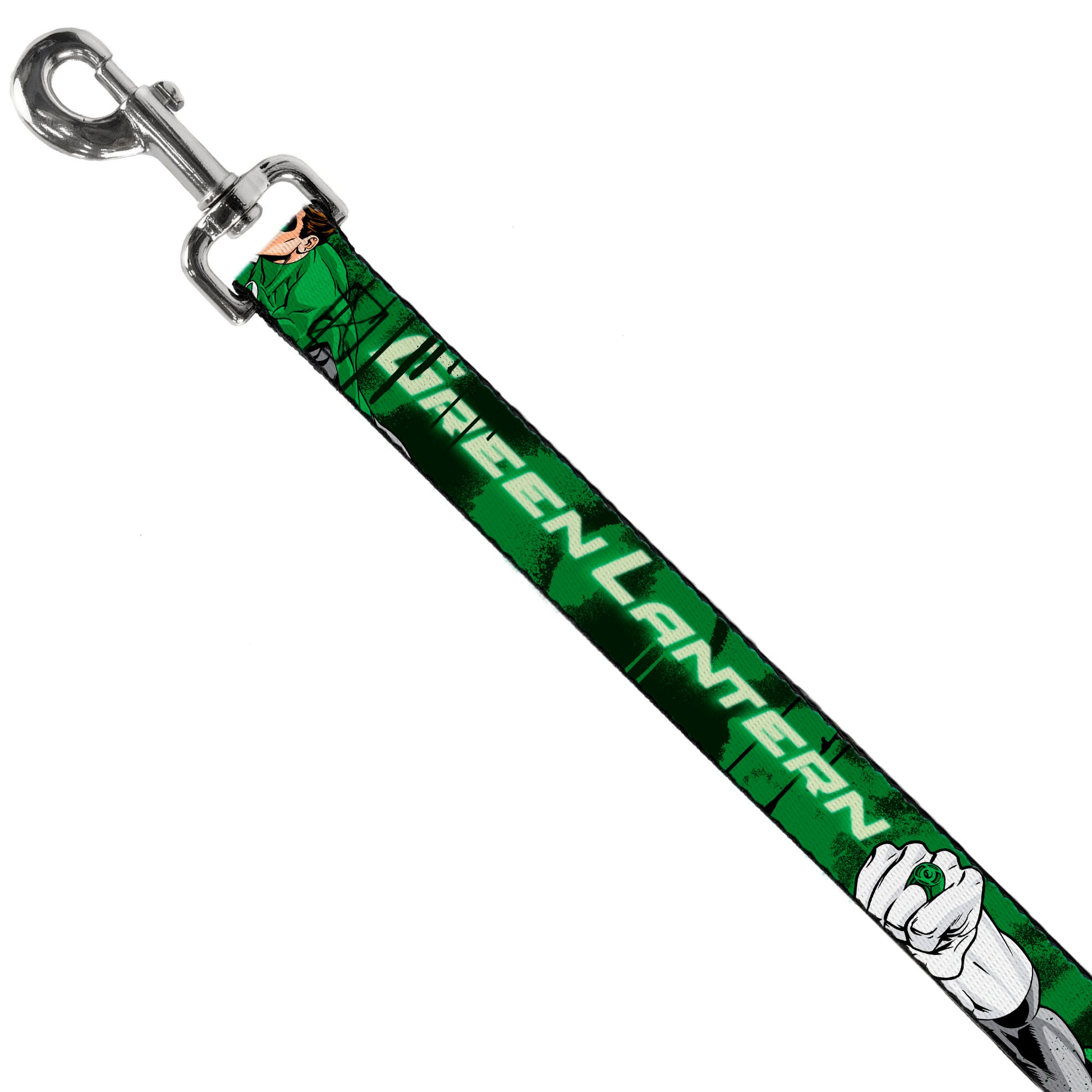 Dog Leash - Green Lantern Green Glow w/Text Dog Leashes DC Comics