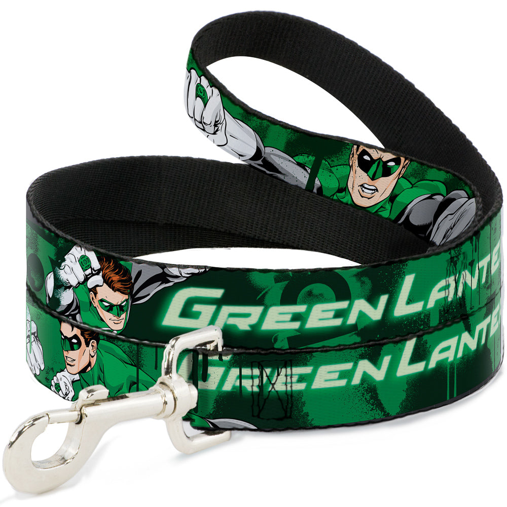Dog Leash - Green Lantern Green Glow w/Text Dog Leashes DC Comics