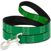 Dog Leash - Green Lantern Logo Green/White Dog Leashes DC Comics