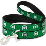 Dog Leash - Green Lantern Logo2 Green/Black/Green/White Dog Leashes DC Comics