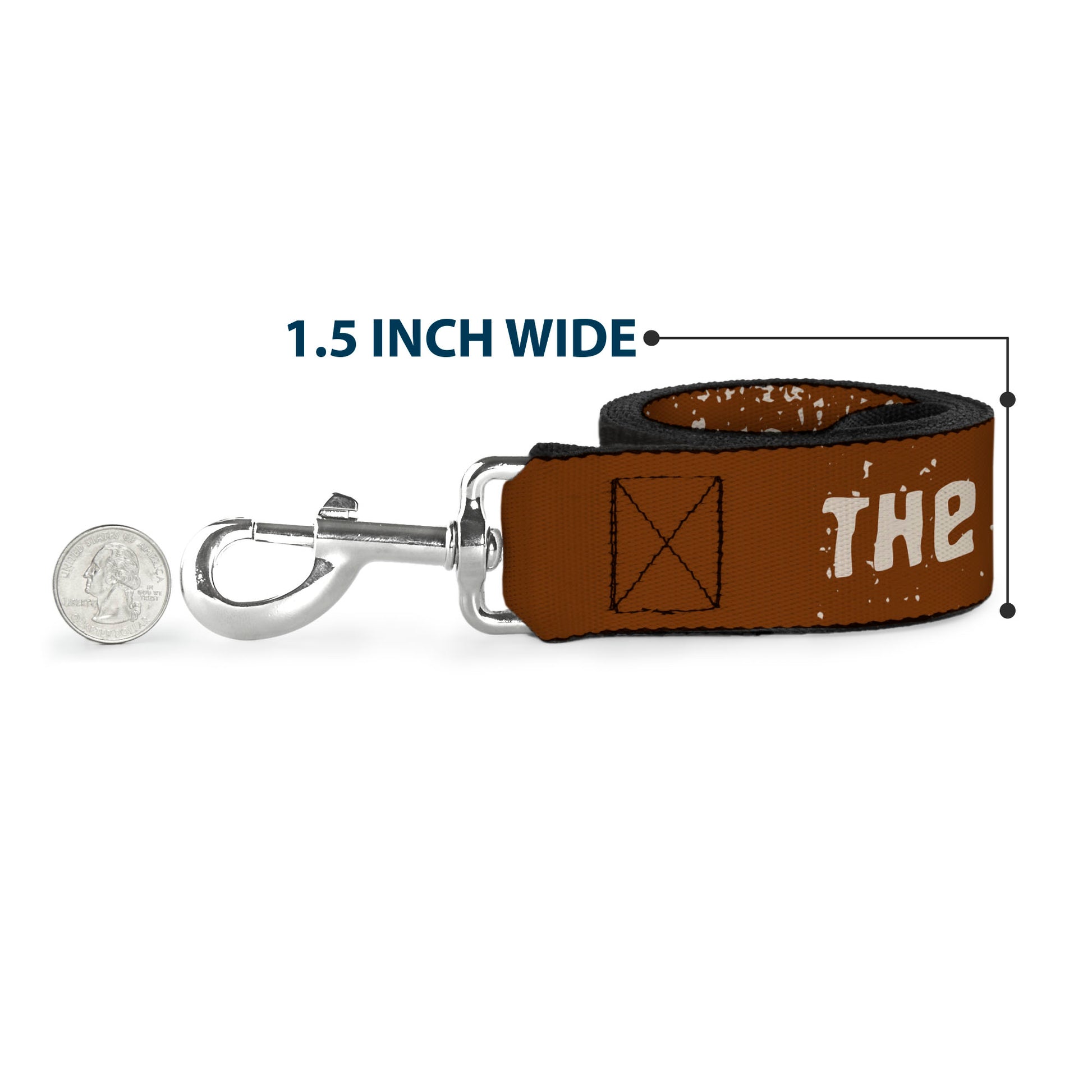 Dog Leash - THE GOONIES SLOTH LOVE CHUNK Quote and Title Logo Brown/Tan Dog Leashes The Goonies