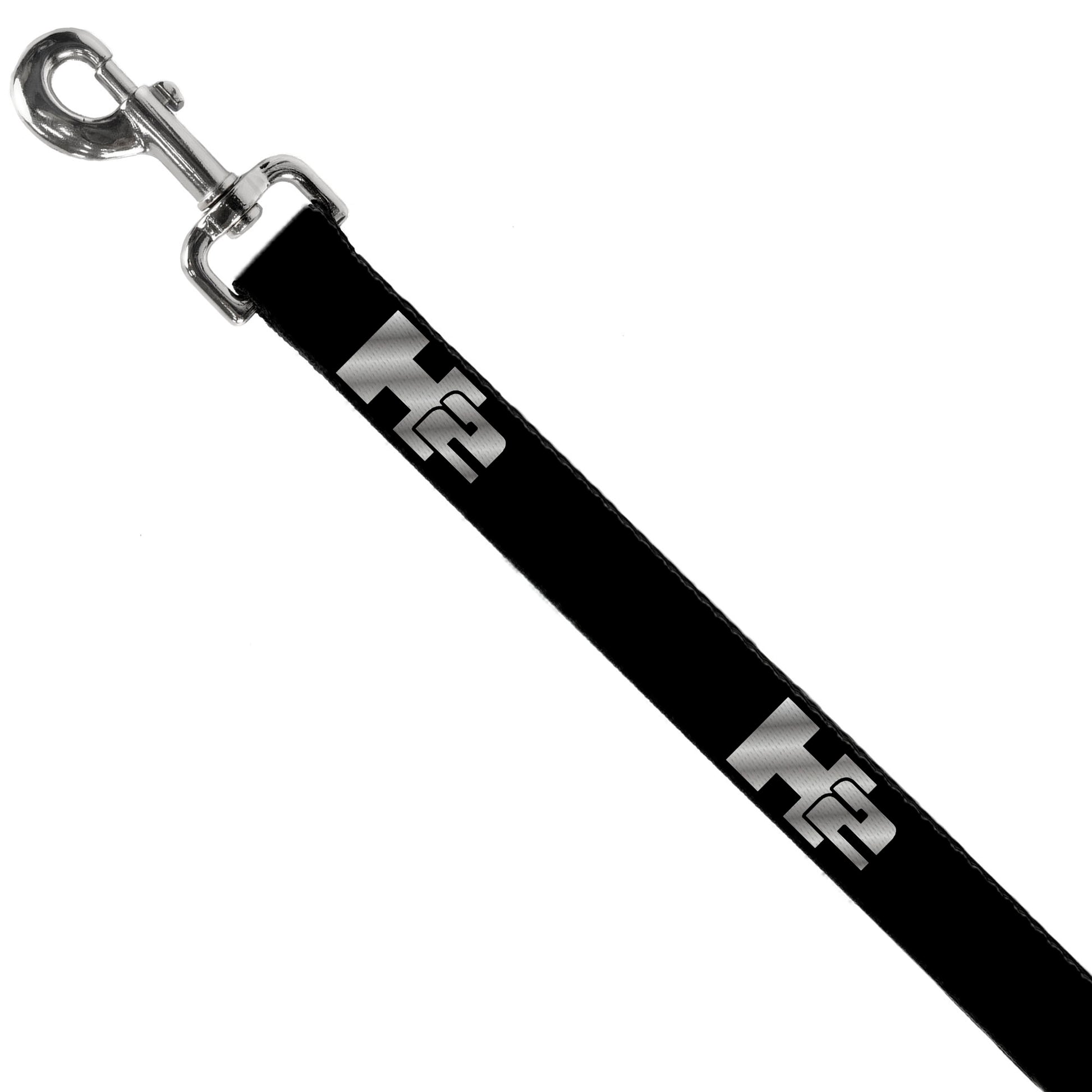 Dog Leash - H2 Black/Silver Logo REPEAT Dog Leashes GM General Motors
