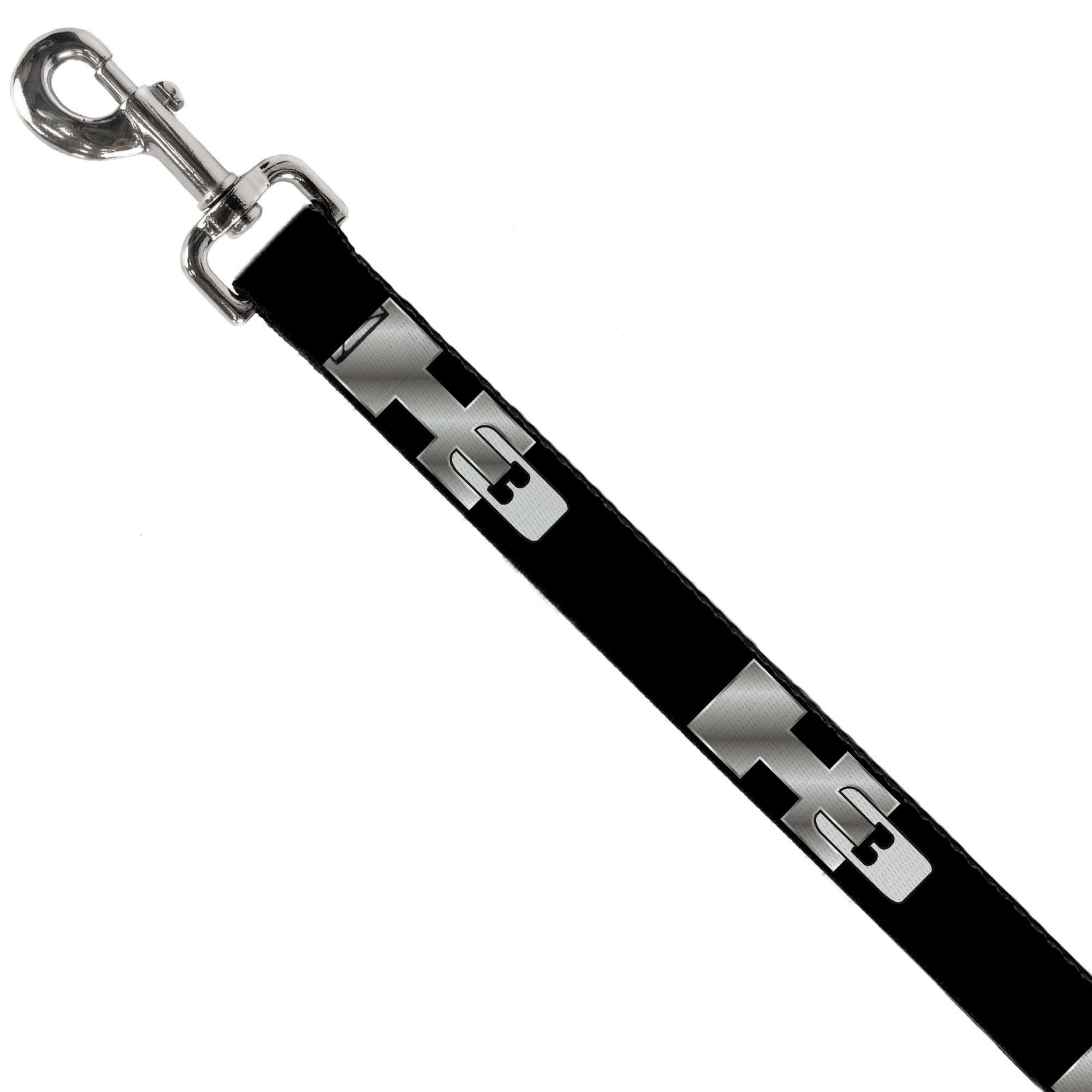 Dog Leash - H3 Black/Silver Logo REPEAT Dog Leashes GM General Motors