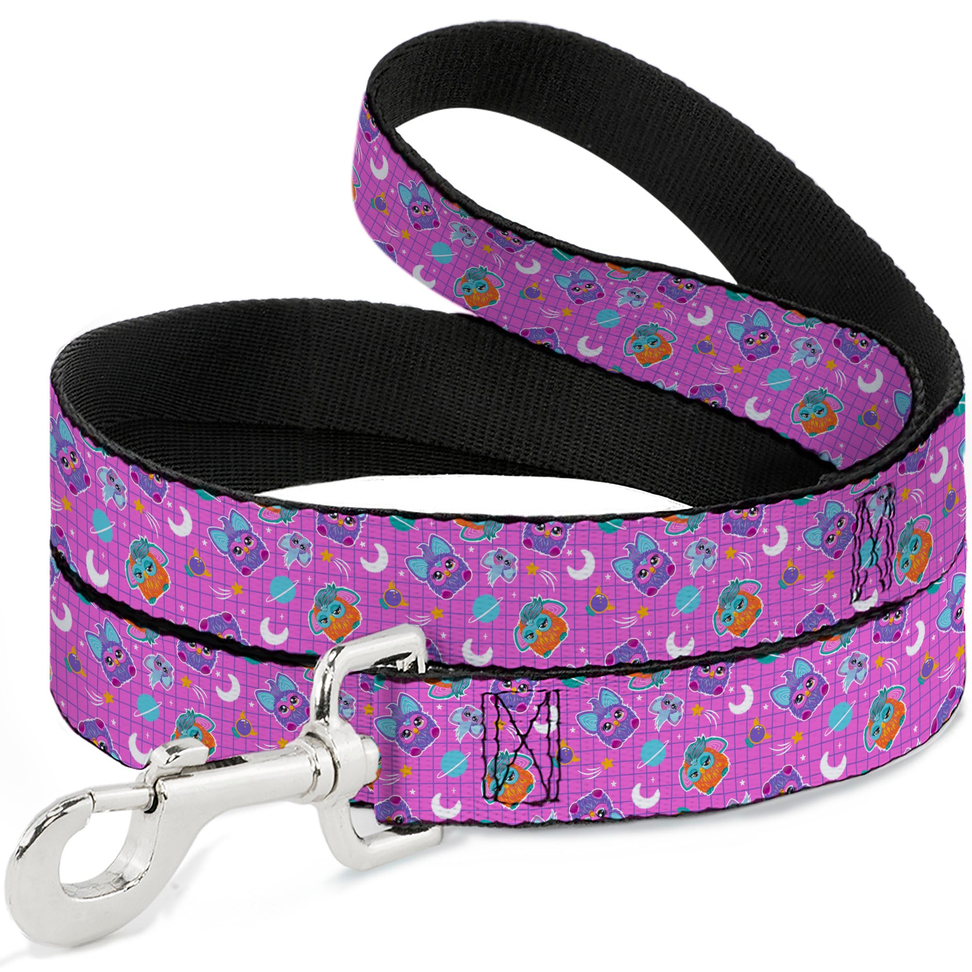 Dog Leash - Furby and Furblets Galaxy Grid Collage Pink/Purple Dog Leashes Furby