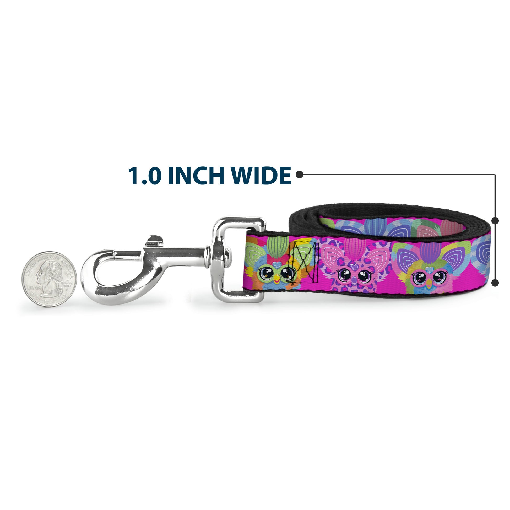 Dog Leash - Furby Five Furblets Faces Pink Dog Leashes Furby