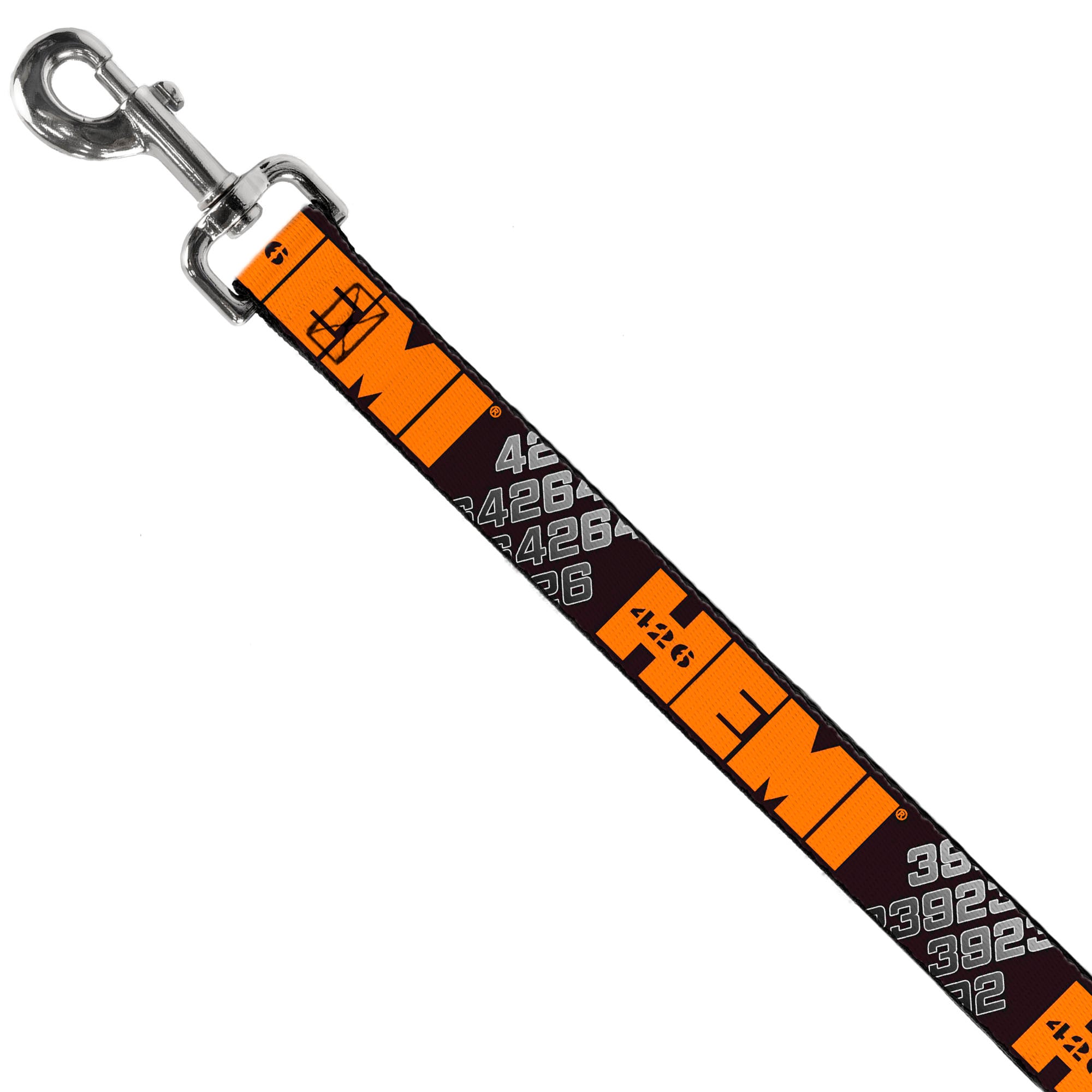 Dog Leash - HEMI 426 Logo 392/426 Black/Orange/Silver-Fade Dog Leashes Hemi