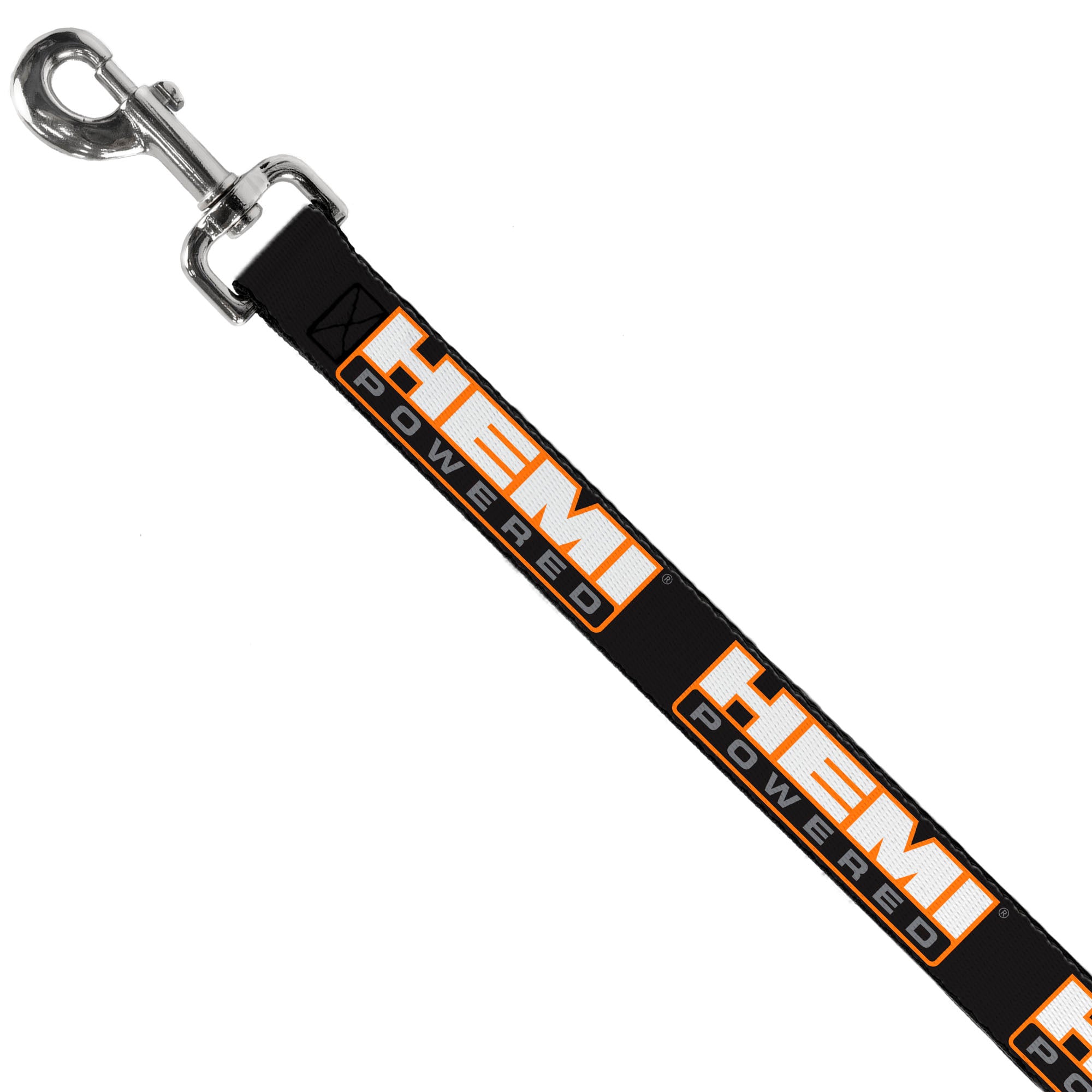 Dog Leash - HEMI POWERED Logo Repeat Black/Orange/White/Gray Dog Leashes Hemi