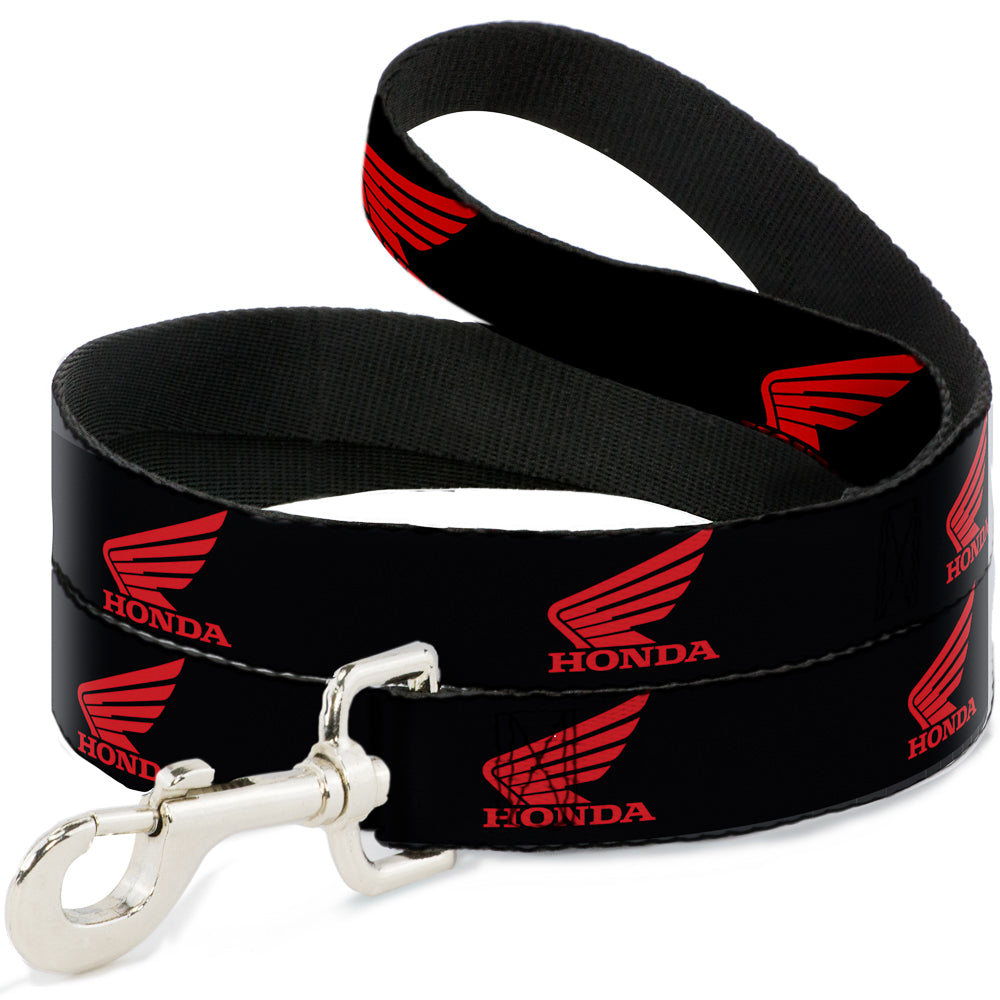 Dog Leash - HONDA Motorcycle Logo Black/Red Dog Leashes Honda Motorsports