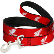 Dog Leash - HONDA Motorcycle Logo Red/White Dog Leashes Honda Motorsports