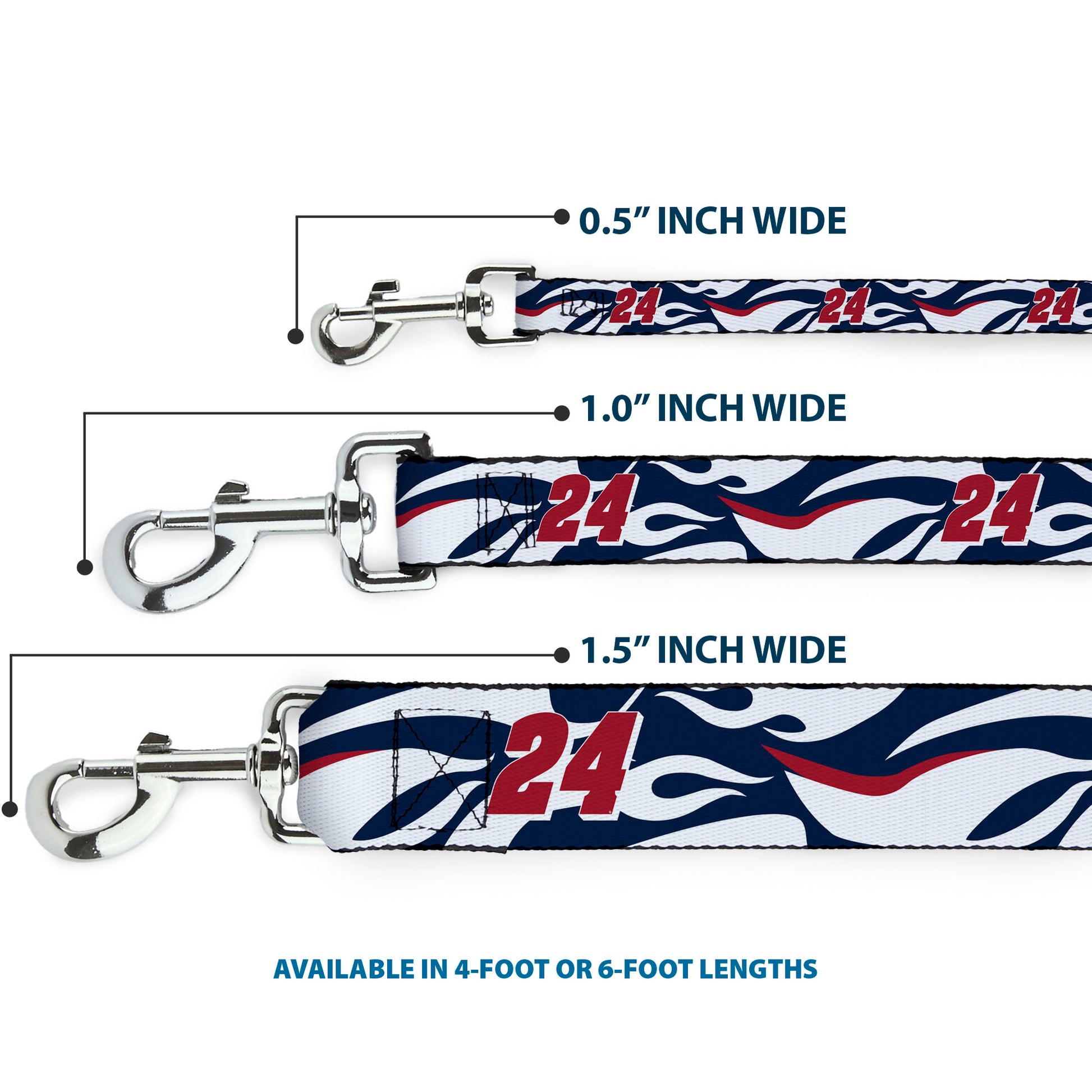 Dog Leash - William Byron #24 Car Scheme White/Red/Blue Dog Leashes Hendrick Motorsports