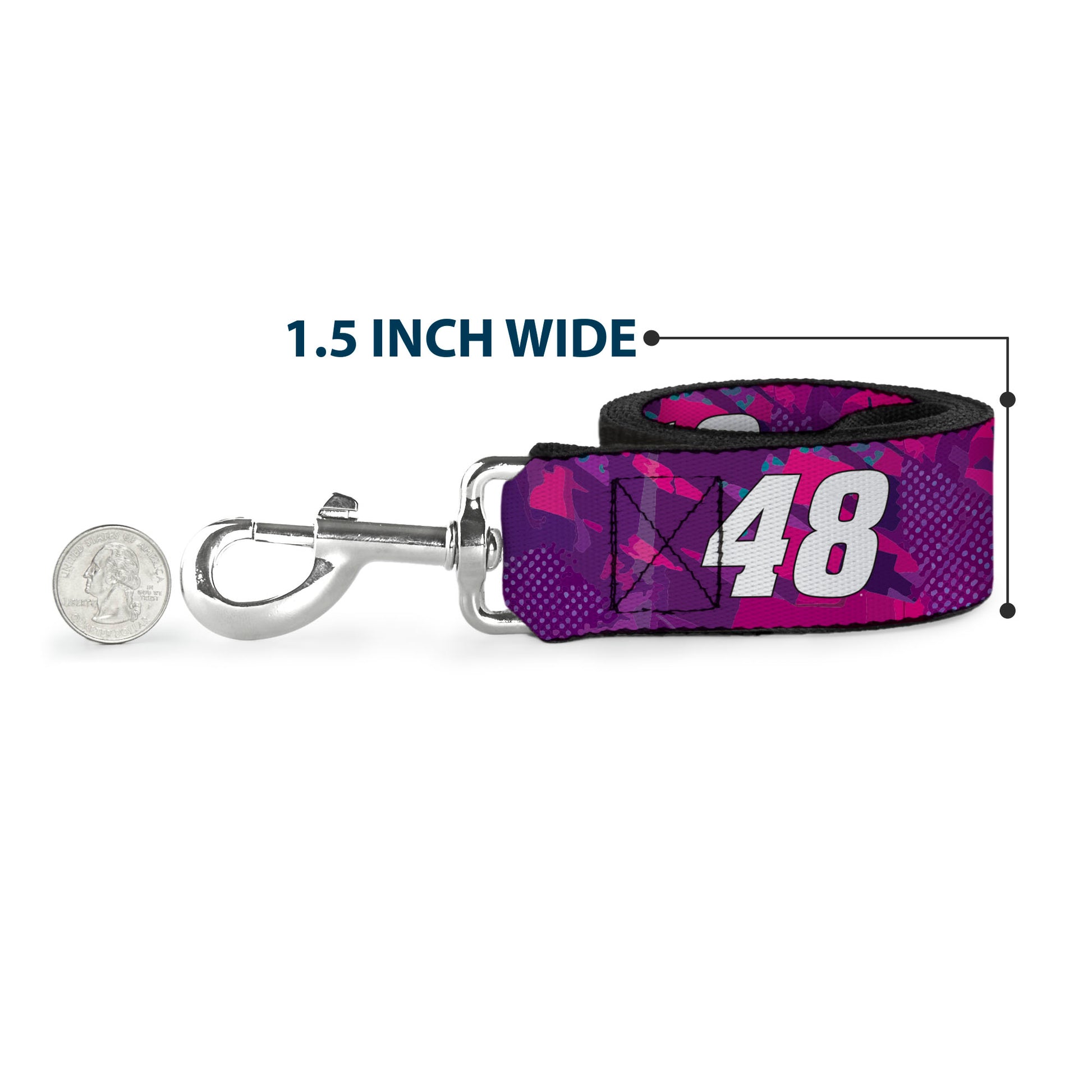 Dog Leash - Alex Bowman #48 Car Scheme Purples/Pinks/White Dog Leashes Hendrick Motorsports