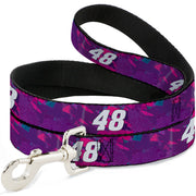 Dog Leash - Alex Bowman #48 Car Scheme Purples/Pinks/White Dog Leashes Hendrick Motorsports