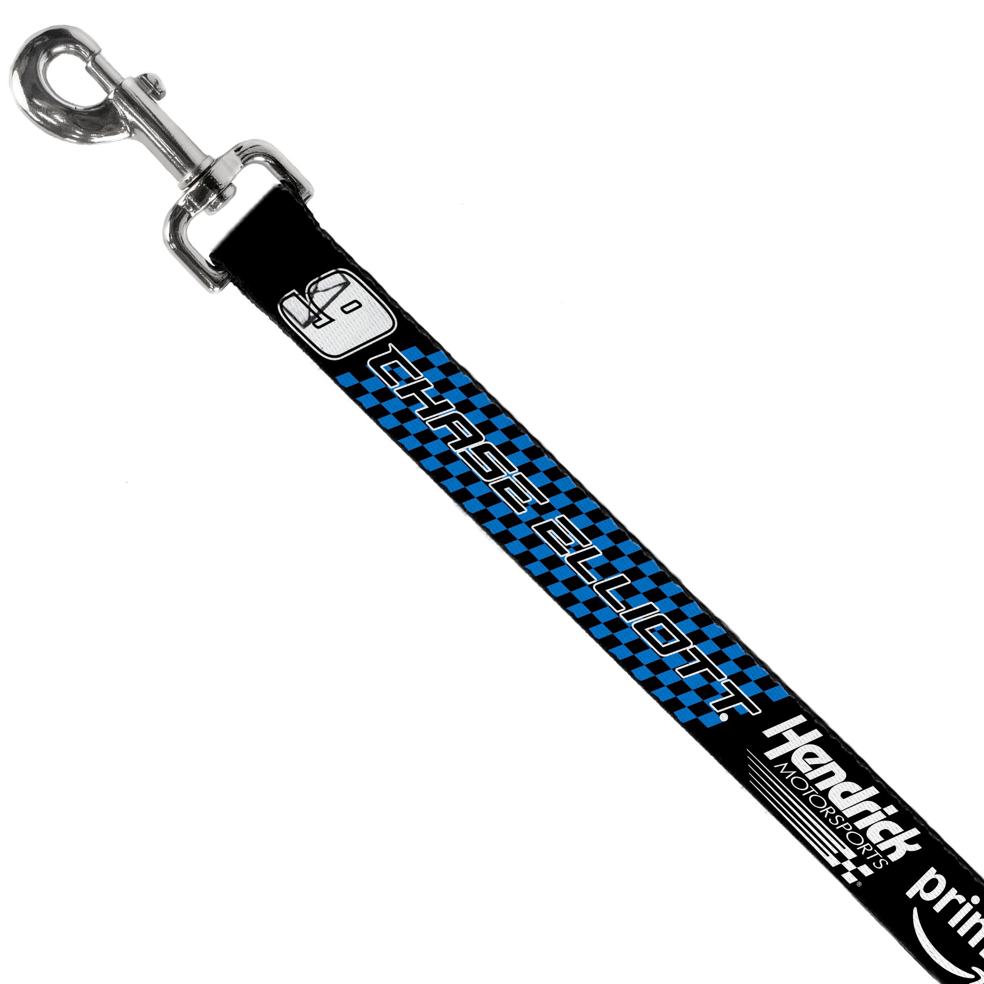 Dog Leash - CHASE ELLIOTT #9 PRIME Hendrick Motorsports Logo Black/White/Blue Dog Leashes Hendrick Motorsports