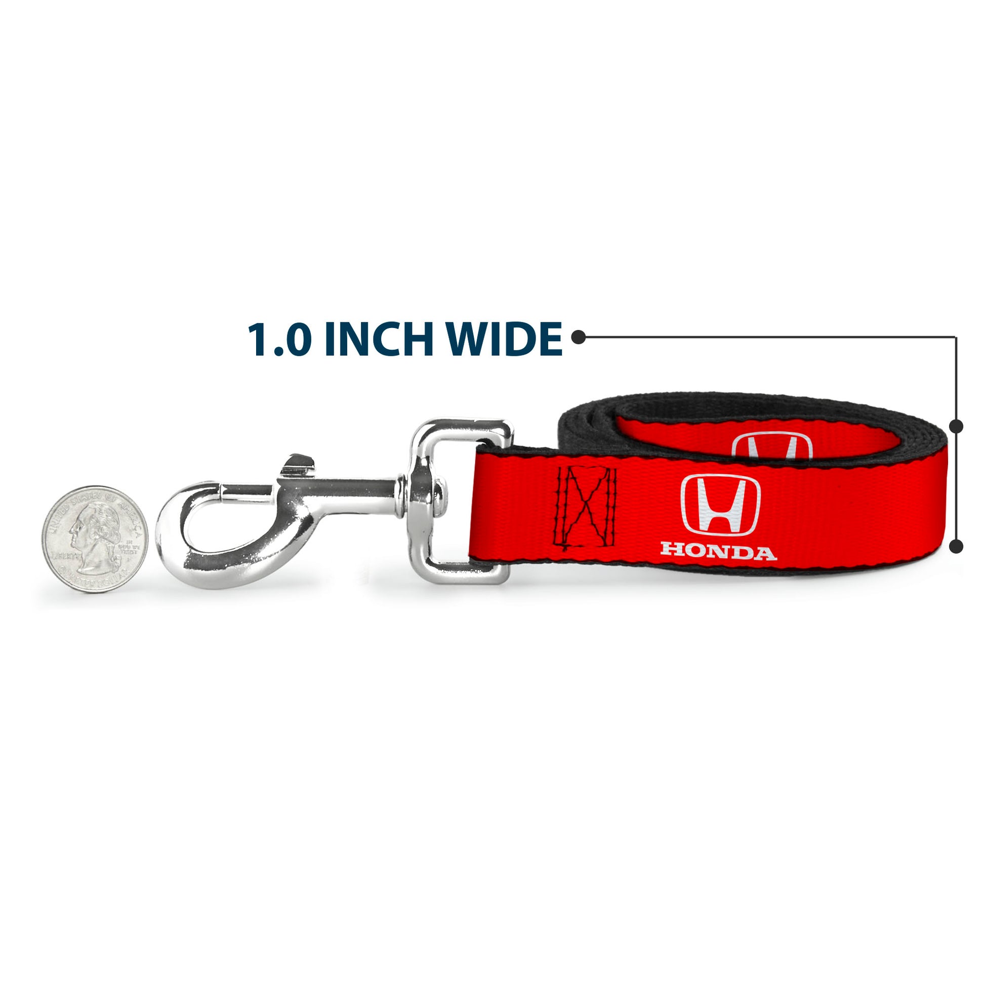 Dog Leash - Honda Logo Red/White Dog Leashes Honda