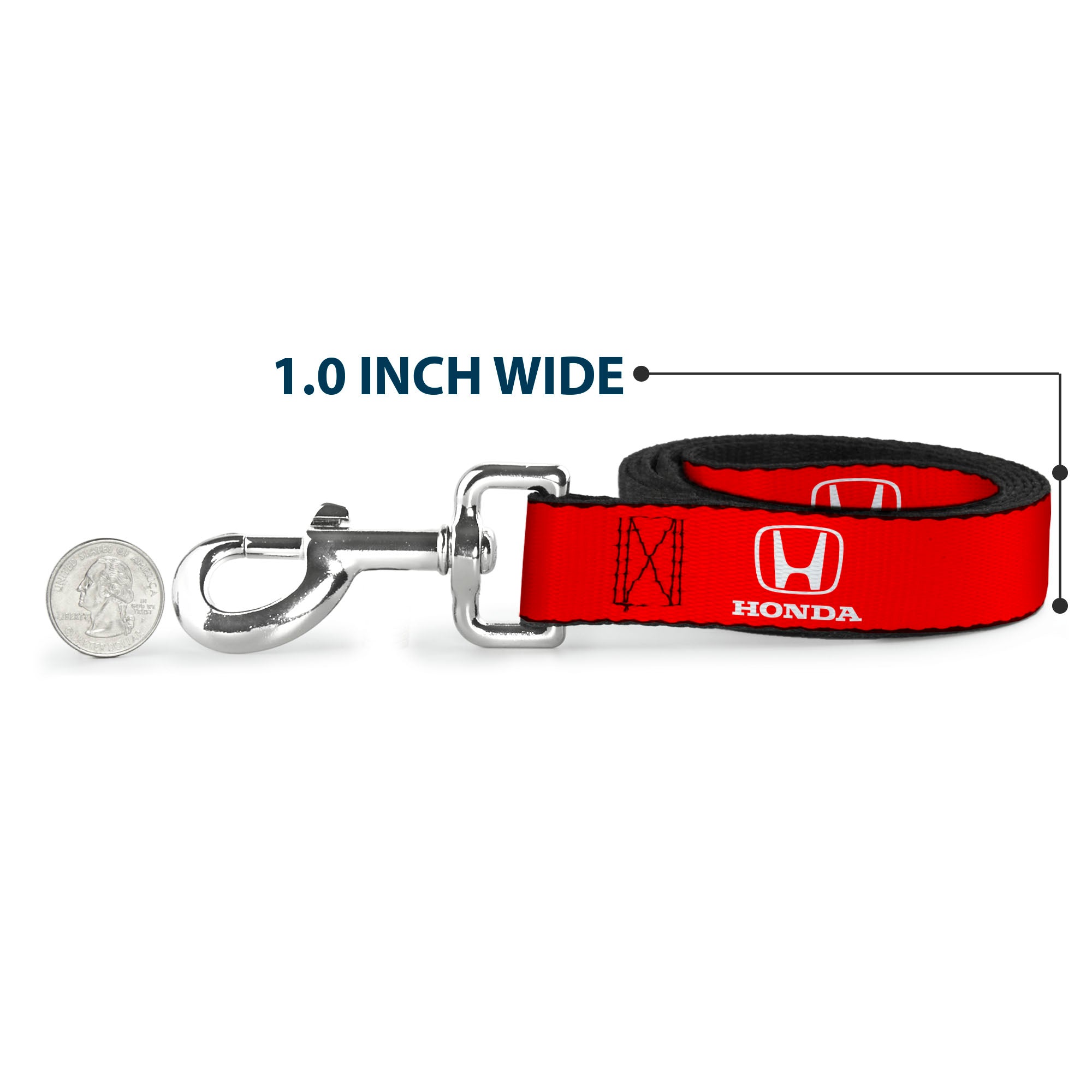 Dog Leash - Honda Logo Red/White Dog Leashes Honda