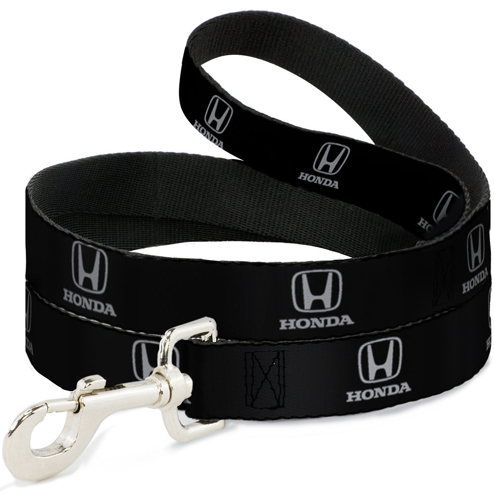 Dog Leash - Honda Logo Black/Silver Dog Leashes Honda