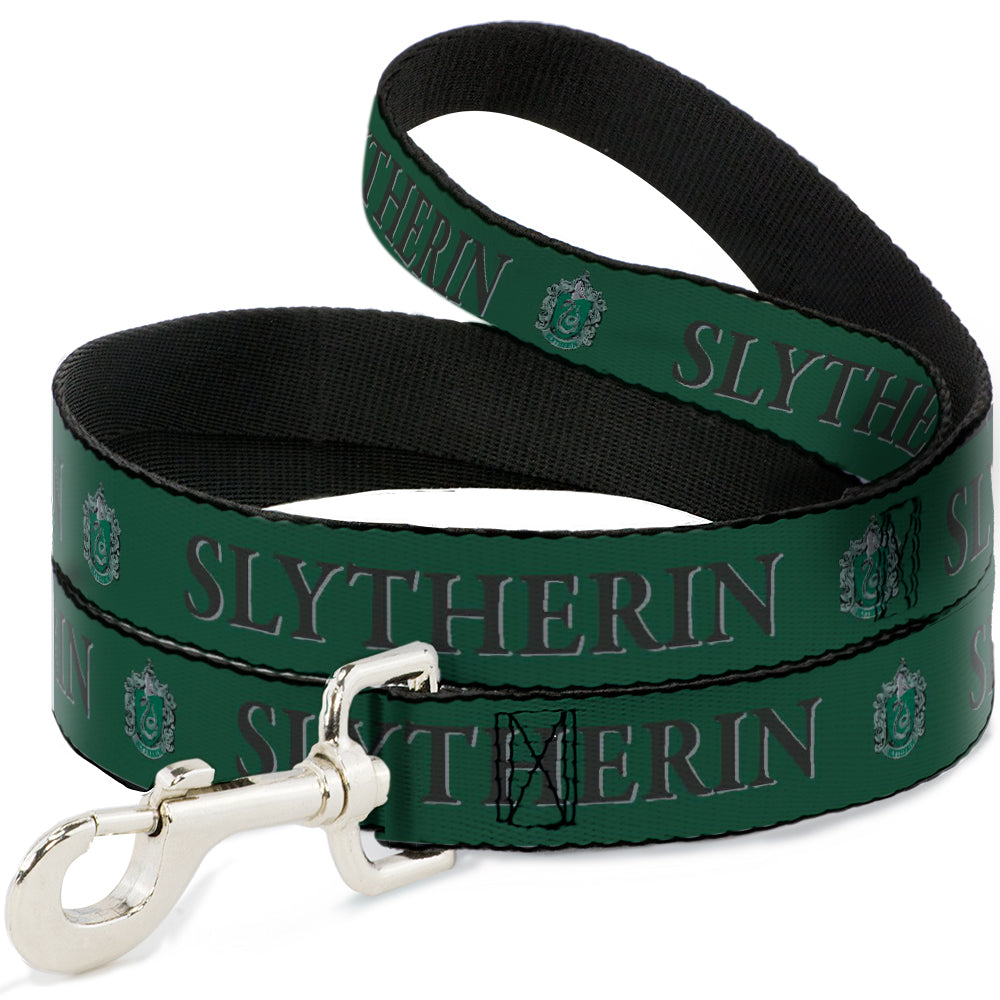 Dog Leash - Harry Potter SLYTHERIN & Crest Green/Black Dog Leashes Harry Potter