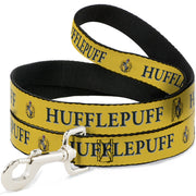 Dog Leash - Harry Potter HUFFLEPUFF & Crest Yellow/Black Dog Leashes Harry Potter