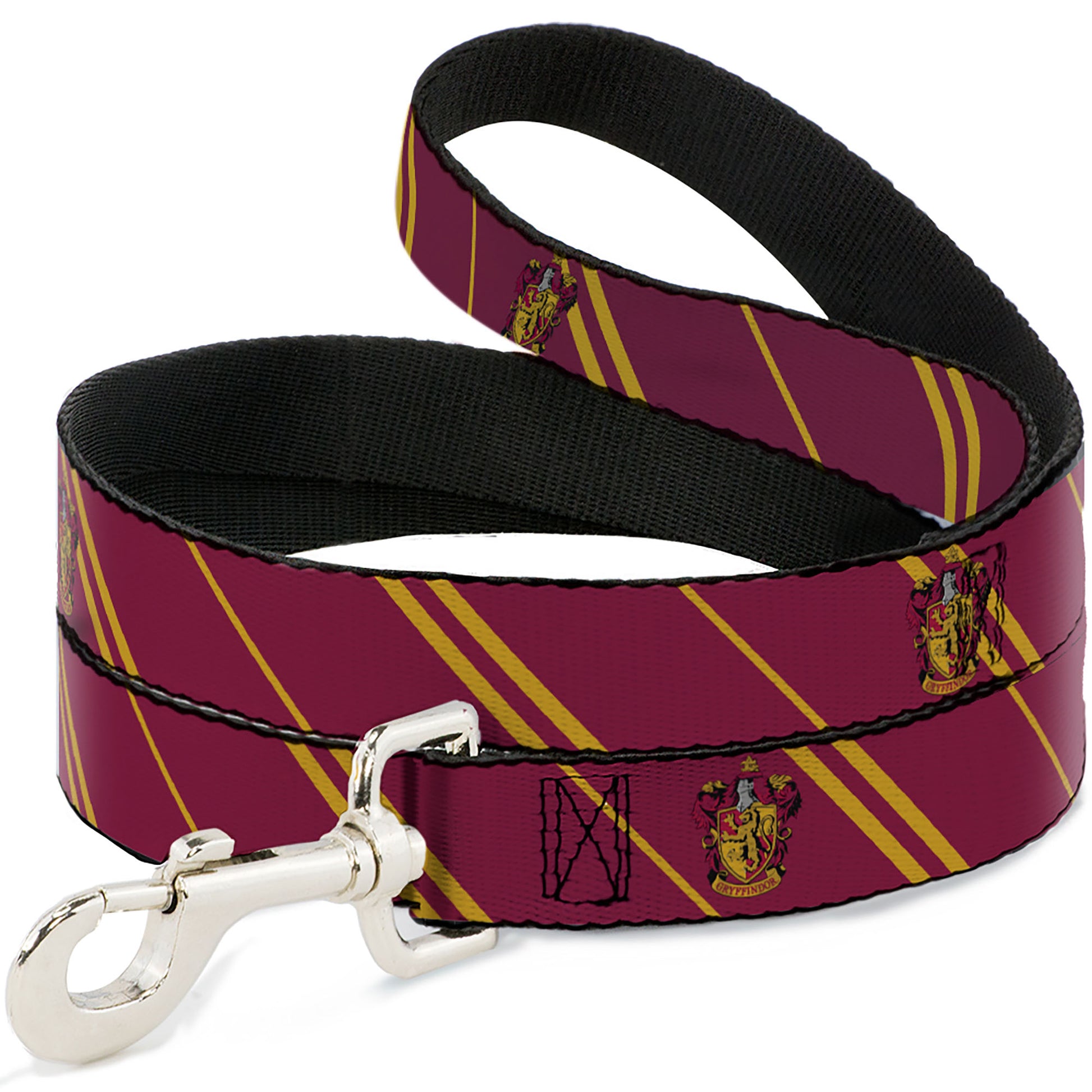Dog Leash - GRYFFINDOR Crest/Stripe Burgundy/Gold Dog Leashes Harry Potter