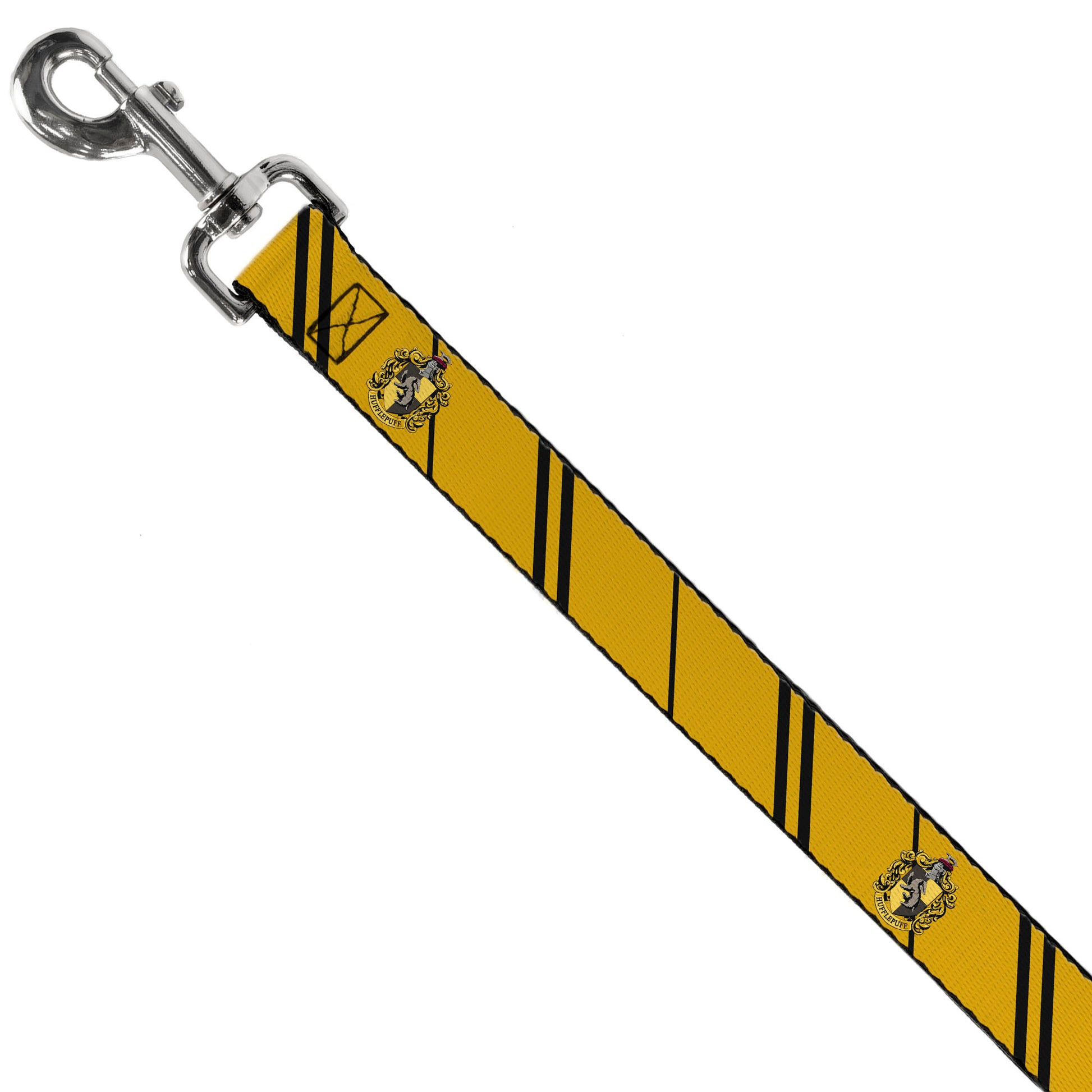 Dog Leash - HUFFLEPUFF Crest/Stripe Yellow/Black Dog Leashes Harry Potter