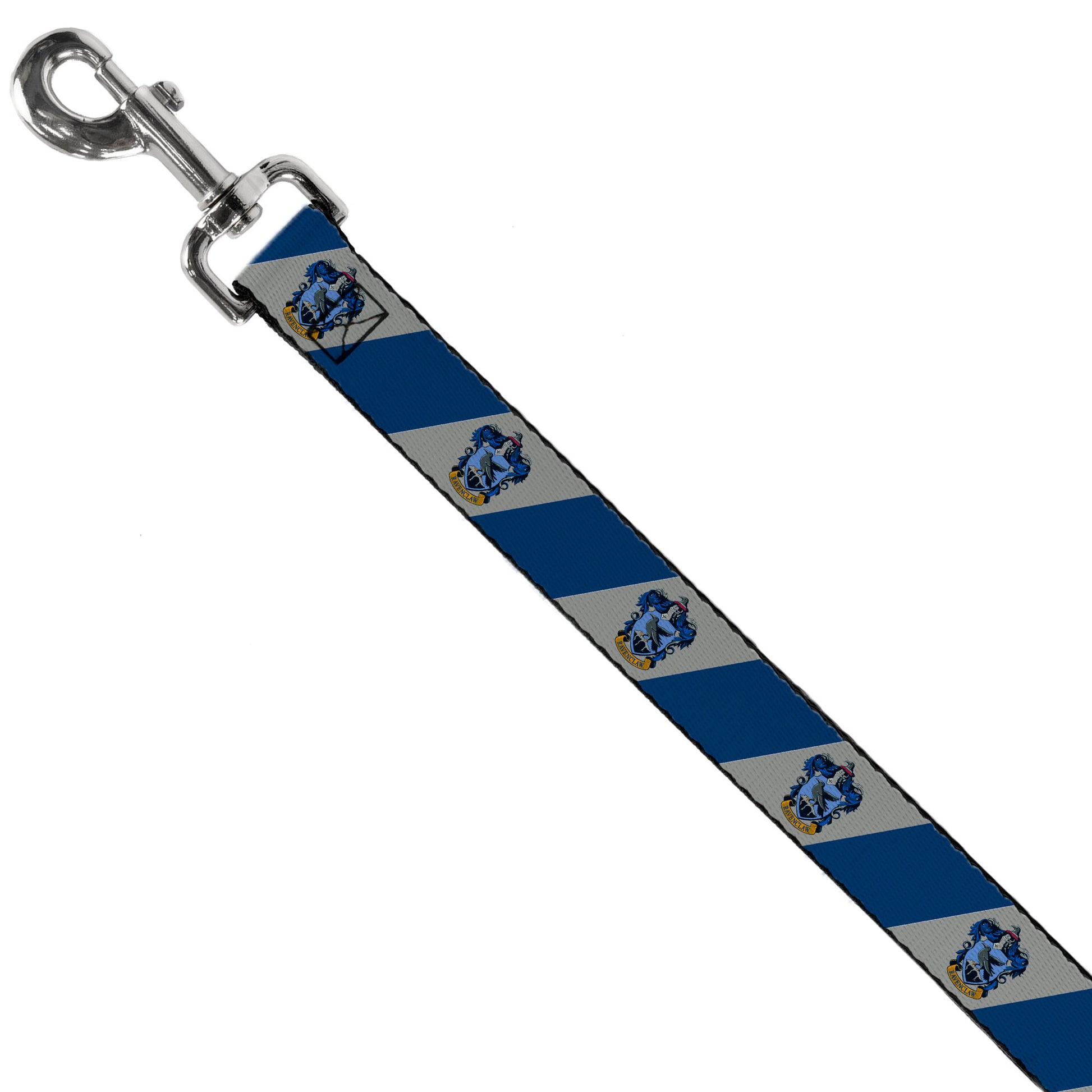 Dog Leash - RAVENCLAW Crest Diagonal Stripe Gray/Blue Dog Leashes Harry Potter