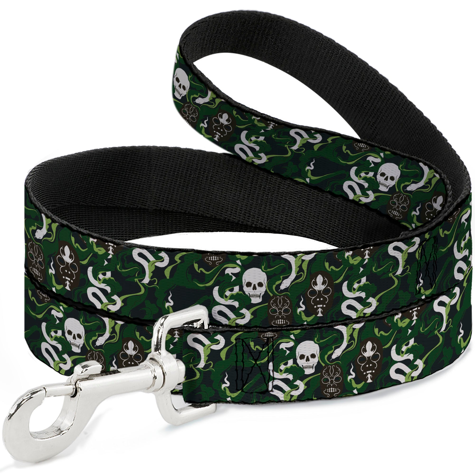 Dog Leash - HARRY POTTER Slytherin Camo and Title Logo Greens Dog Leashes Harry Potter