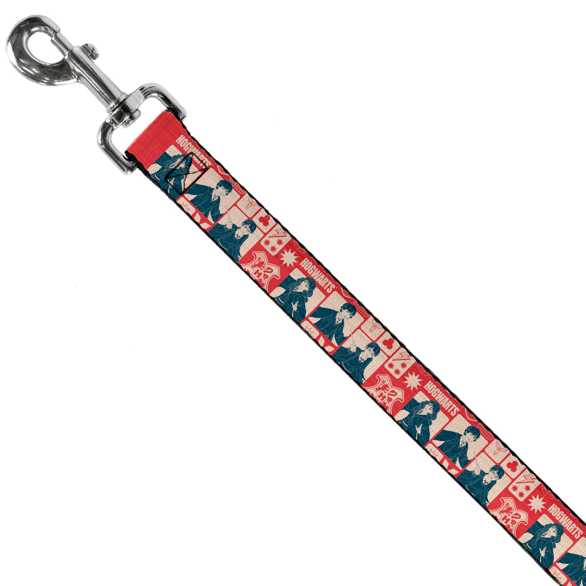 Dog Leash - Harry Potter HOGWARTS The Golden Trio Magic Collage Reds Dog Leashes Harry Potter