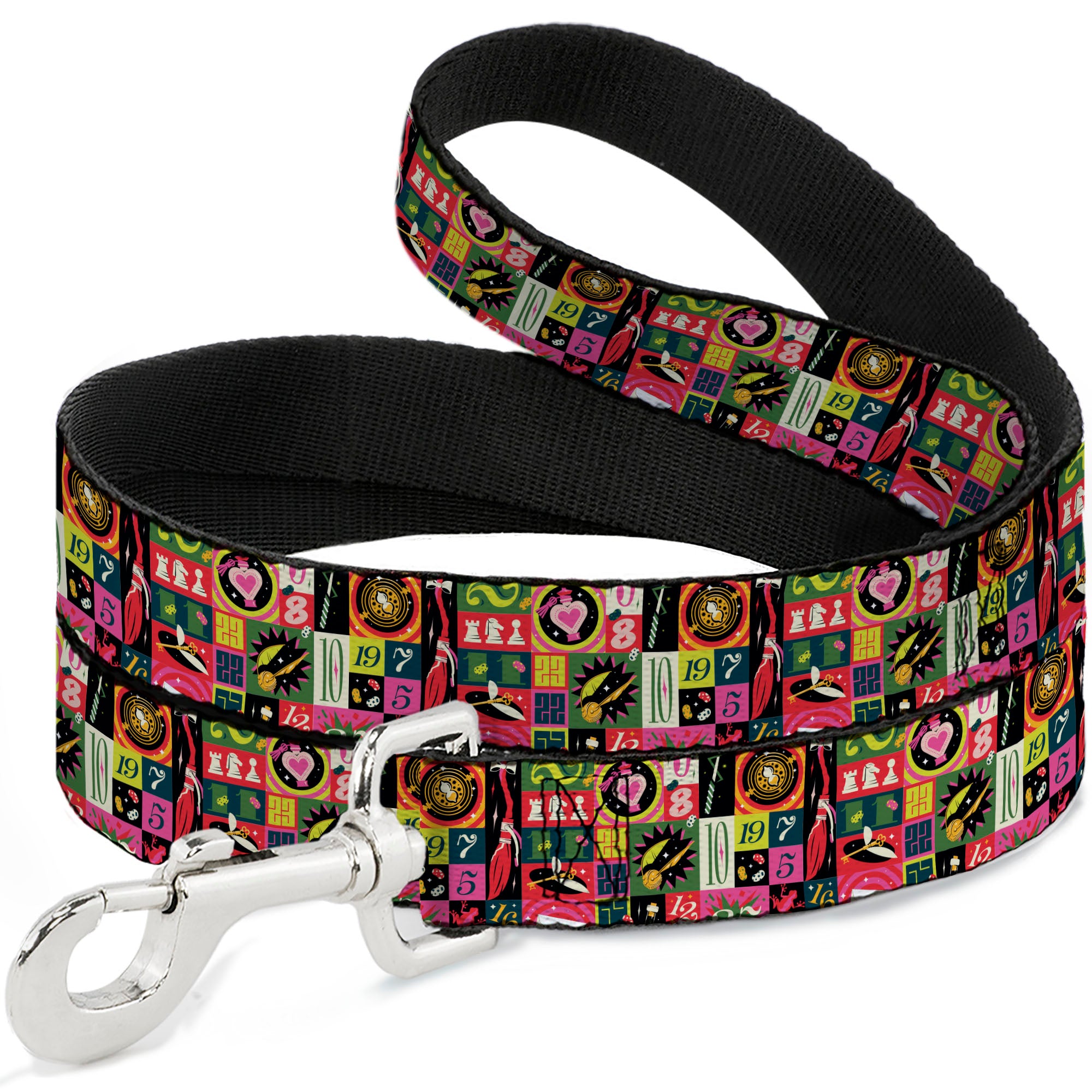 Dog Leash - Harry Potter Deck the Holidays Christmas Collage Multi Color Dog Leashes Harry Potter