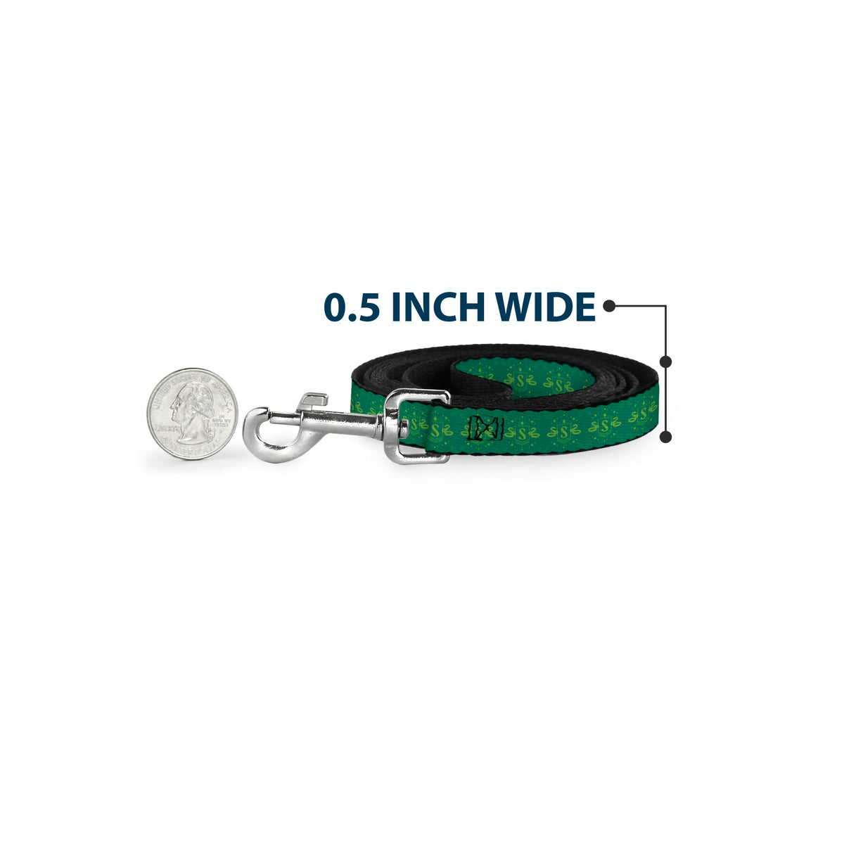 Dog Leash - Harry Potter Slytherin House Pride Banner Greens Dog Leashes Harry Potter