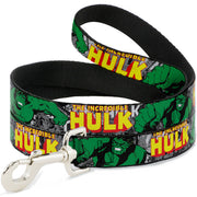 Dog Leash - THE INCREDIBLE HULK Action Poses/Stacked Comics Dog Leashes Marvel Comics