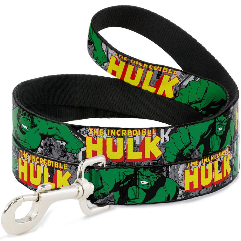 Dog Leash - THE INCREDIBLE HULK Action Poses/Stacked Comics Dog Leashes Marvel Comics