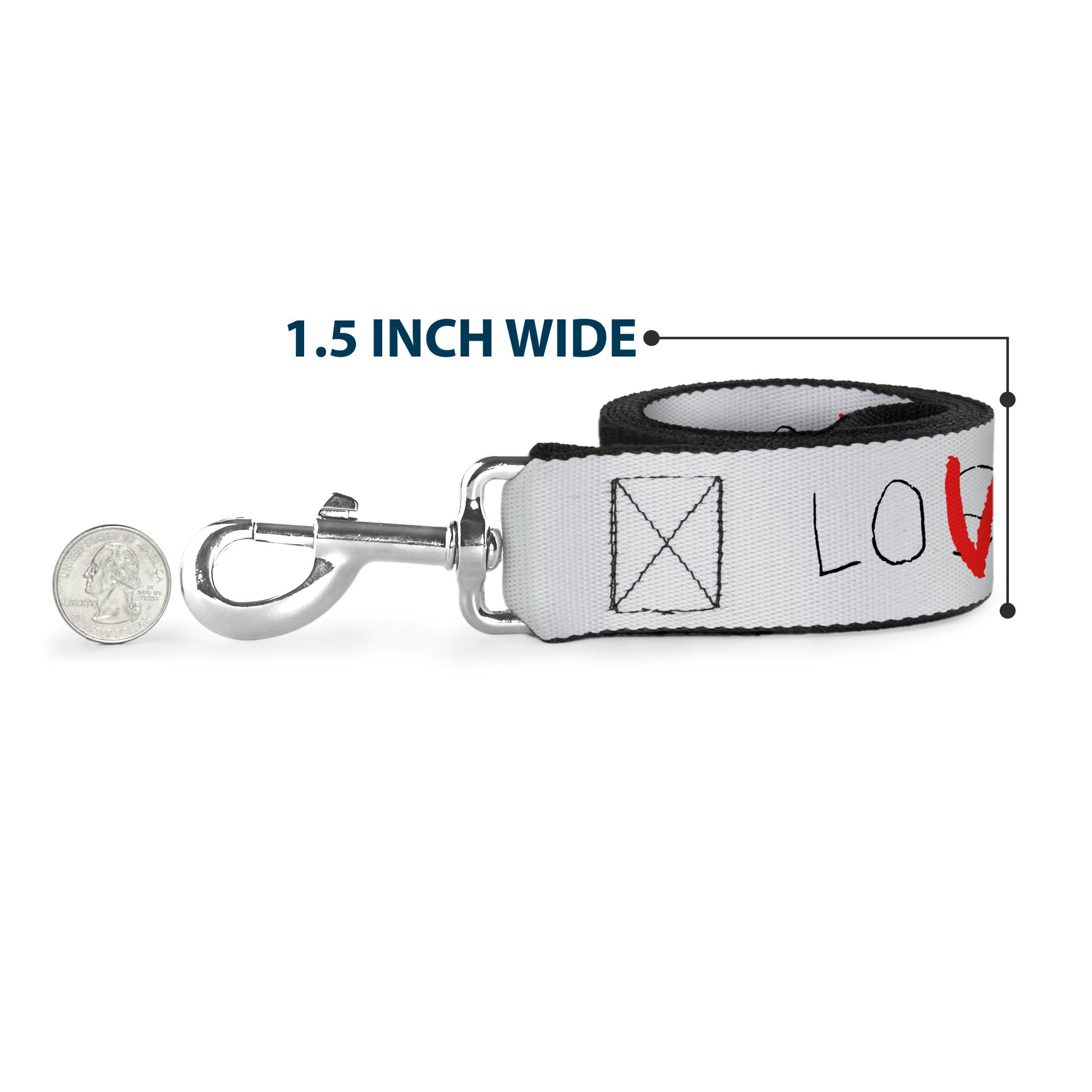 Dog Leash - It Chapter Two LOSER/LOVER White/Black/Red Dog Leashes IT