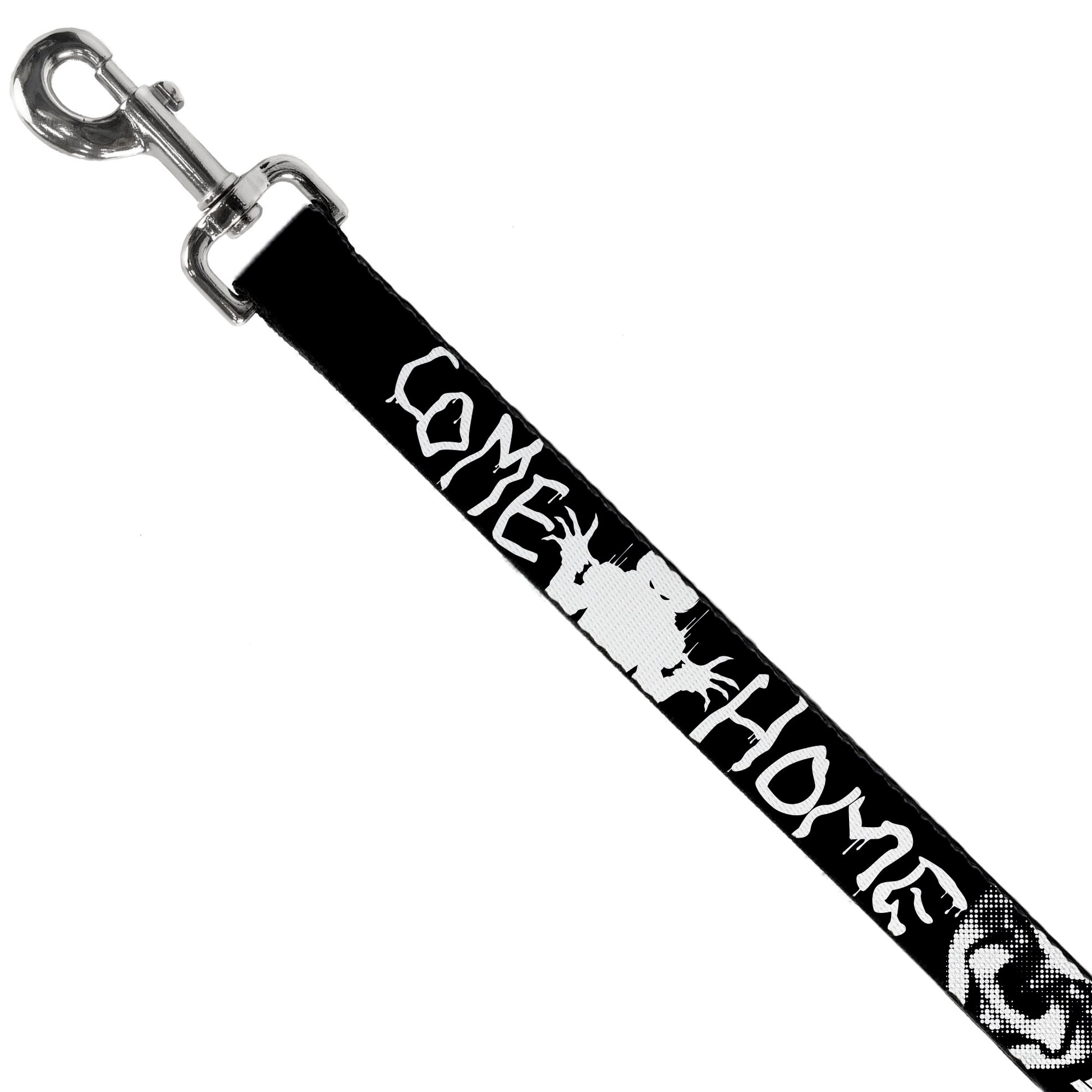 Dog Leash - IT Pennywise Face Close-Up COME HOME-COME BACK AND PLAY Black/White Dog Leashes IT