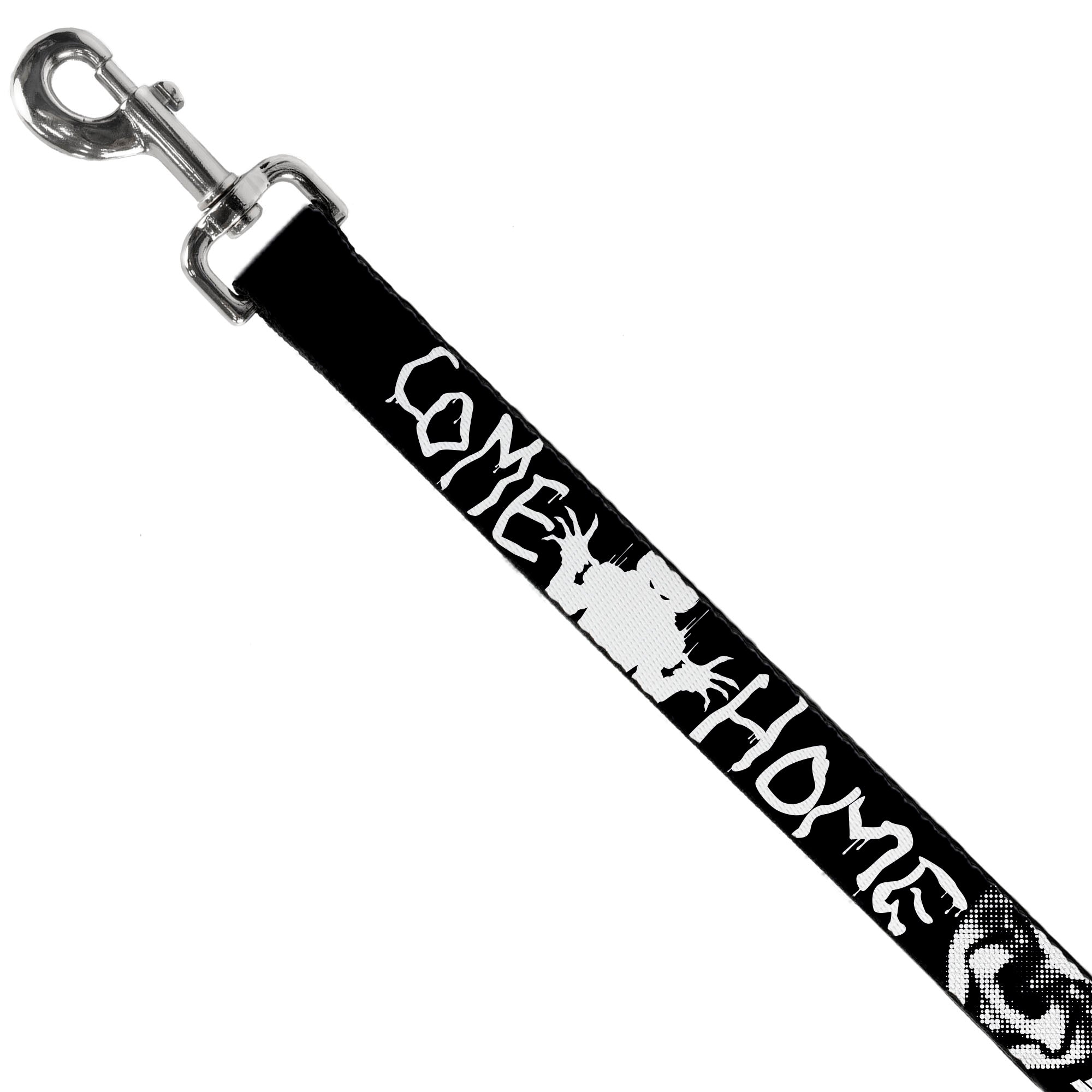 Dog Leash - IT Pennywise Face Close-Up COME HOME-COME BACK AND PLAY Black/White Dog Leashes IT