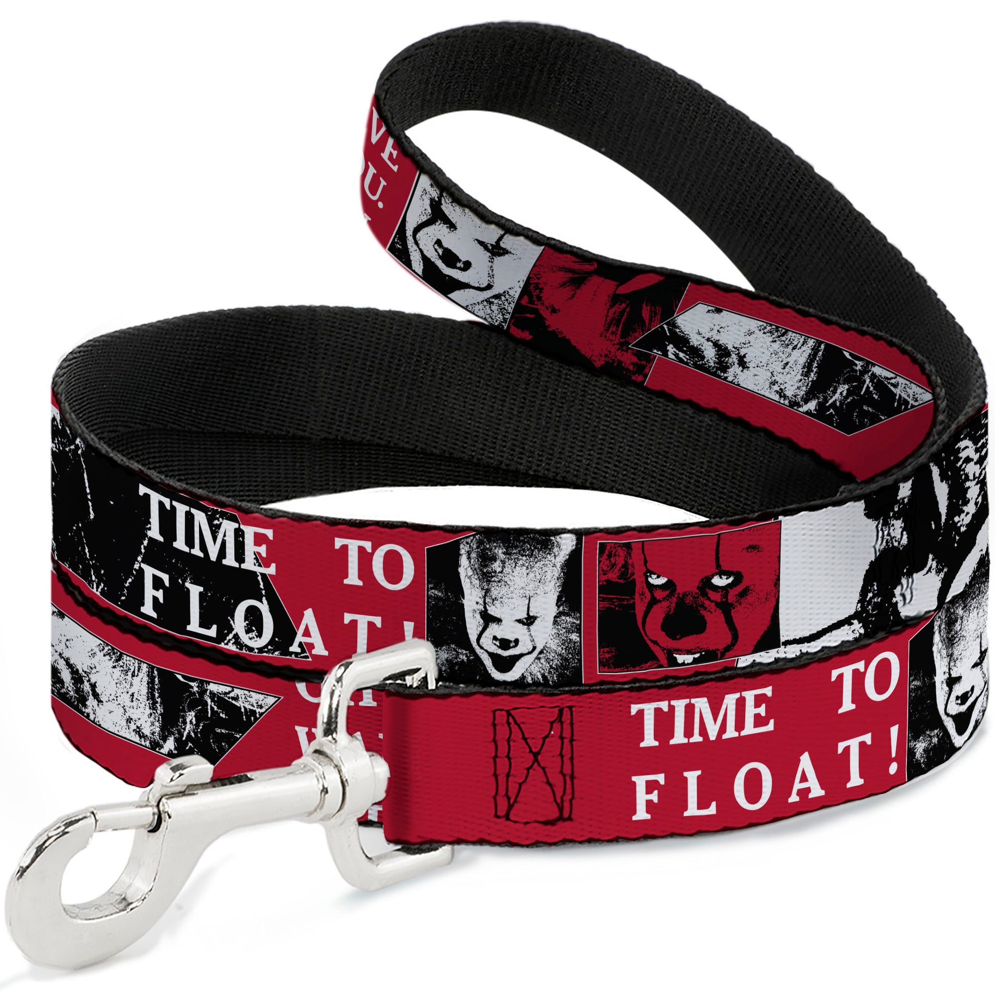 Dog Leash - IT Pennywise Poses and Quotes Collage Red/White/Grays Dog Leashes IT