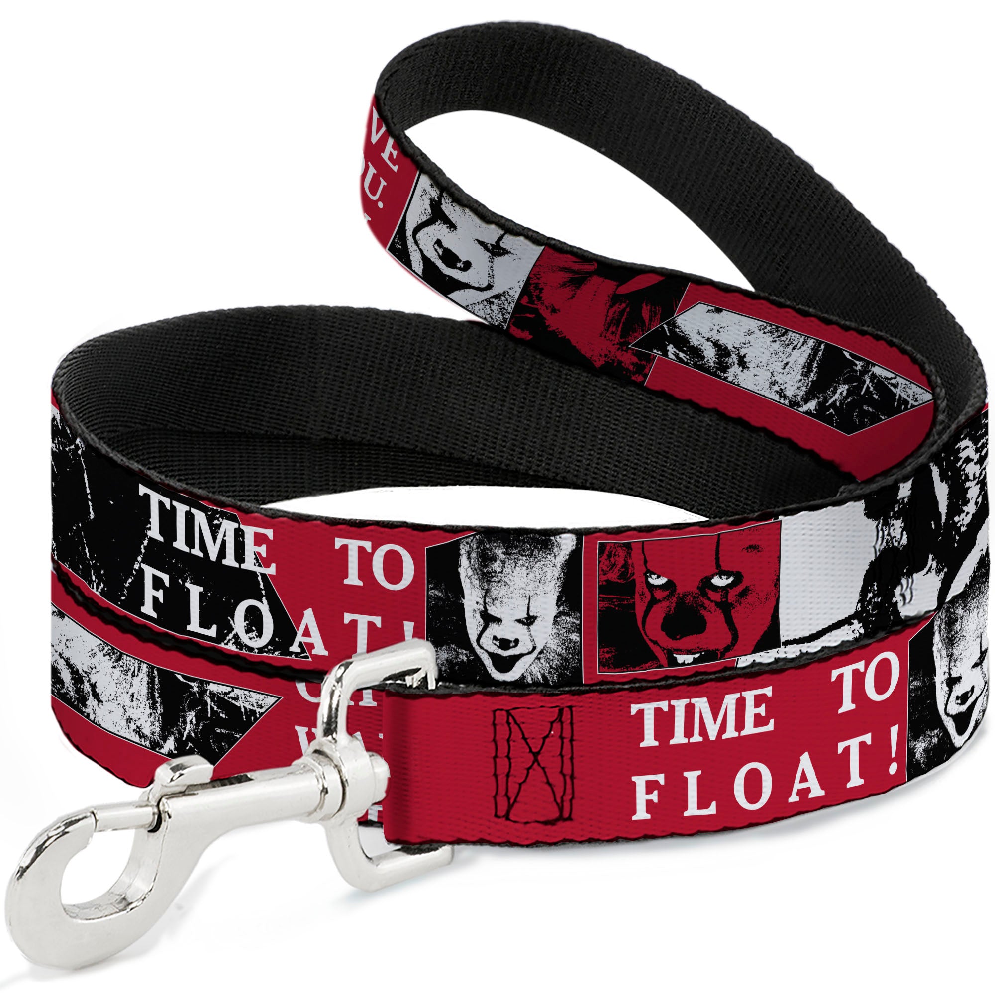 Dog Leash - IT Pennywise Poses and Quotes Collage Red/White/Grays Dog Leashes IT