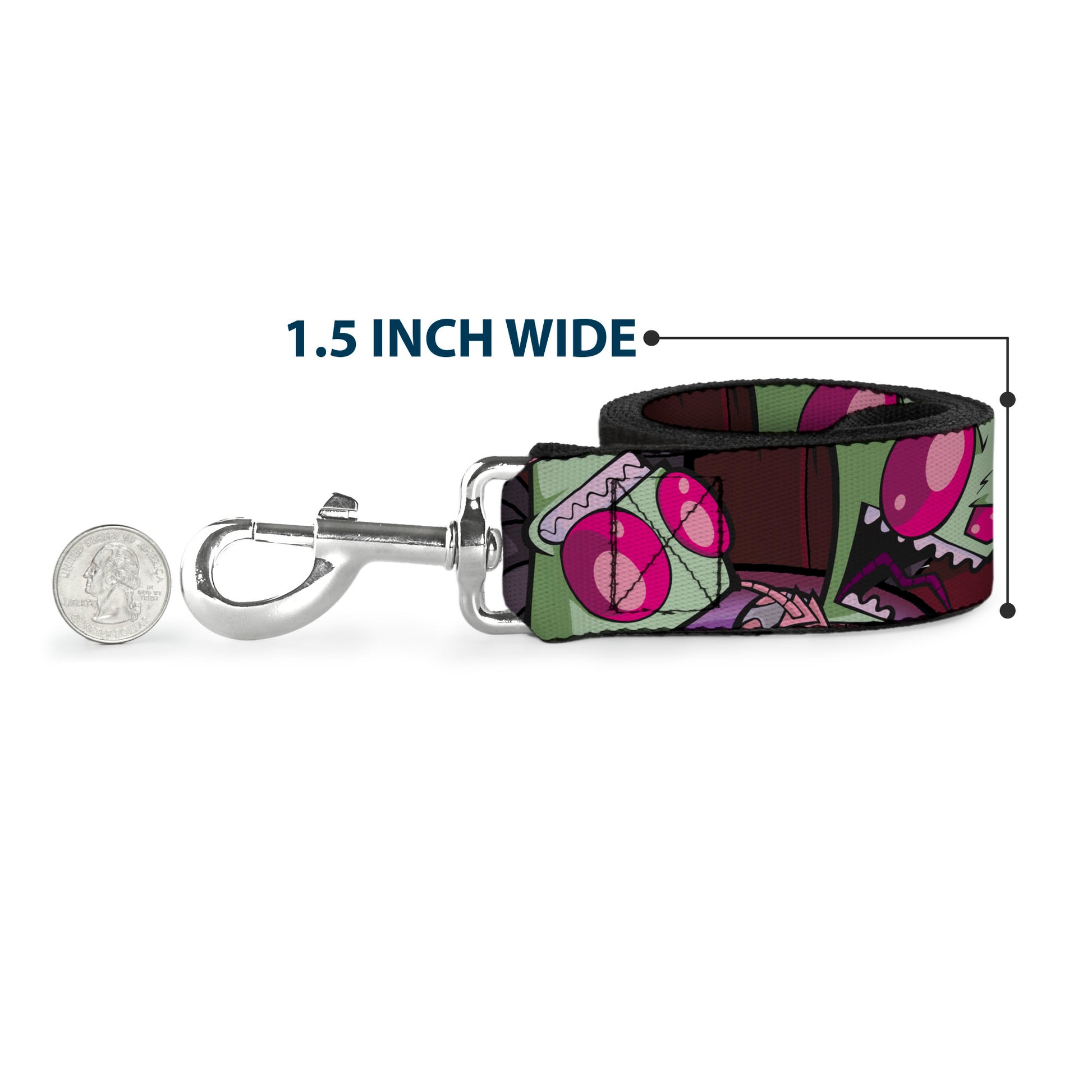 Dog Leash - Invader Zim Close-Up Poses Reds Dog Leashes Invader Zim
