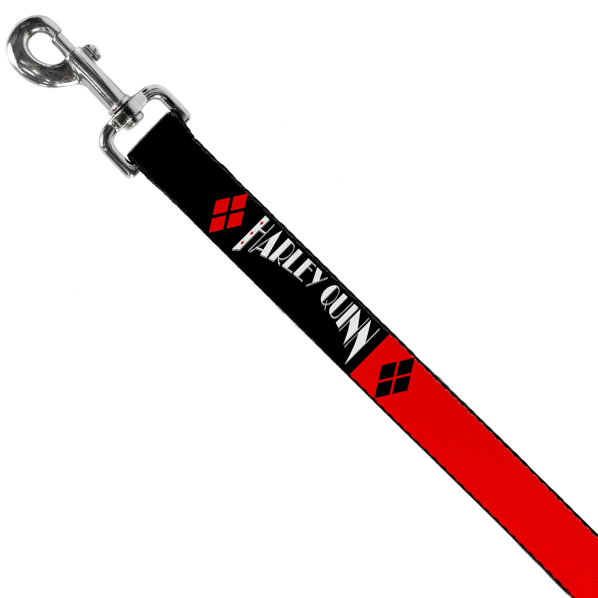 Dog Leash - HARLEY QUINN/Diamonds Black/Red/White Dog Leashes DC Comics